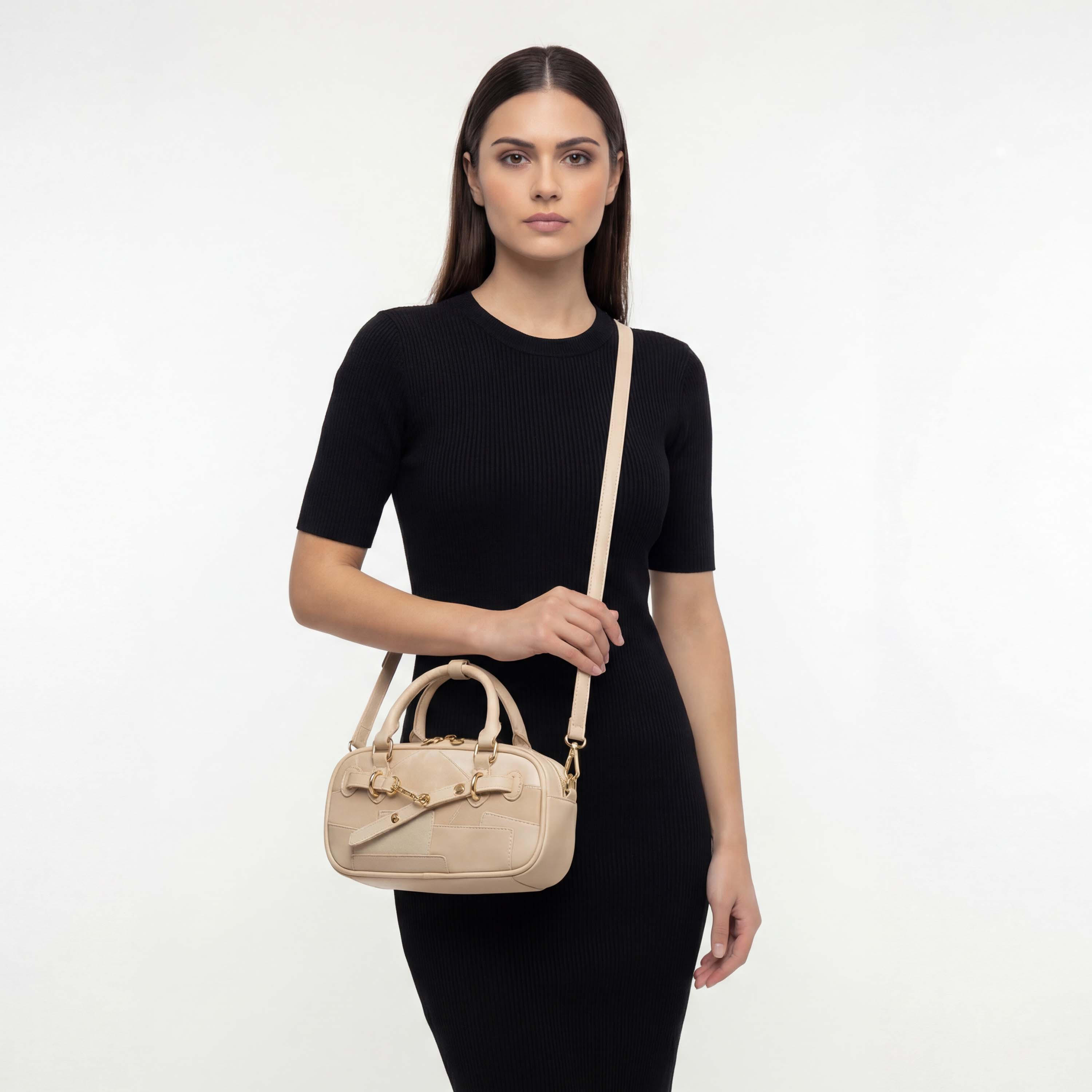 Celeste Contrast Stitching Tote Bag with Double Handle-women-bagsandwallets-handbags-image-2