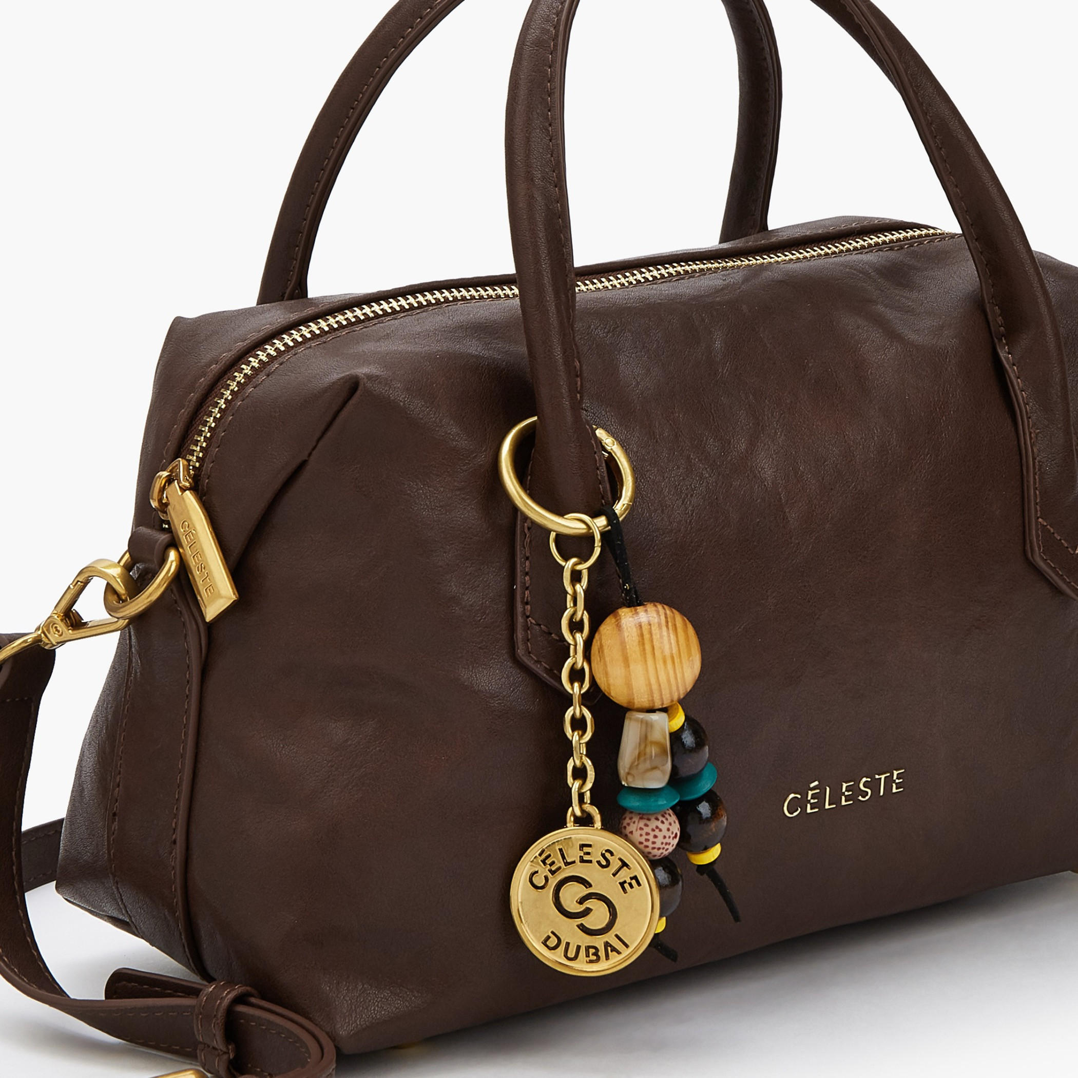 Celeste Textured Tote Bag with Zip Closure-women-bagsandwallets-handbags-image-5