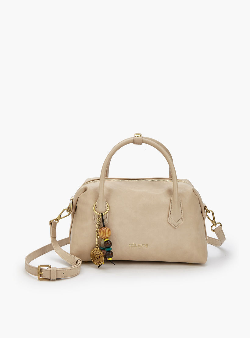 Celeste Textured Tote Bag with Zip Closure-women-bagsandwallets-handbags-image-1