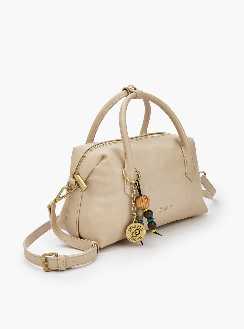 Celeste Textured Tote Bag with Zip Closure-women-bagsandwallets-handbags-image-5