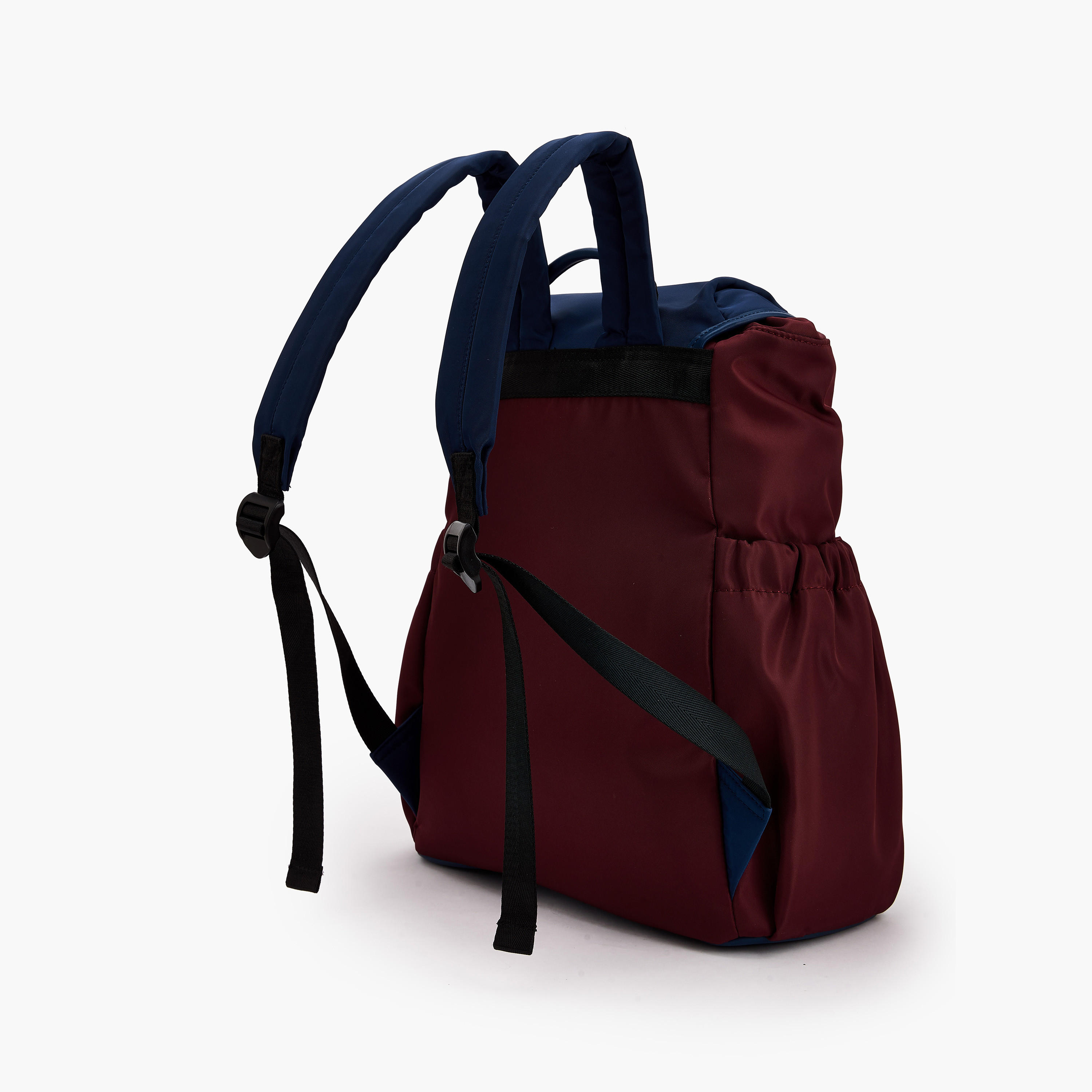 Lee Cooper Colourblock Nylon Backpack with Adjustable Straps-women-bagsandwallets-backpacks-image-4