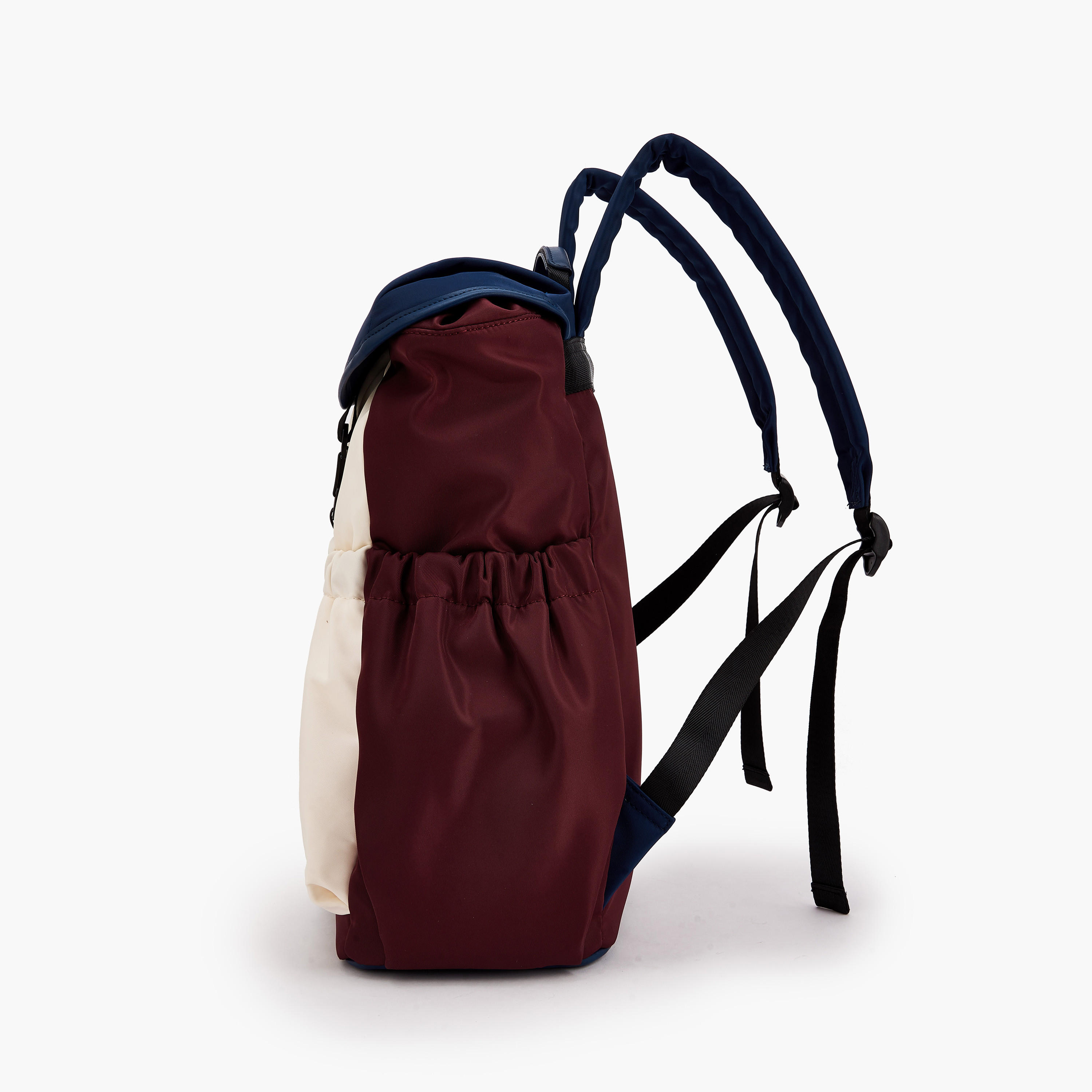 Lee Cooper Colourblock Nylon Backpack with Adjustable Straps-women-bagsandwallets-backpacks-image-6