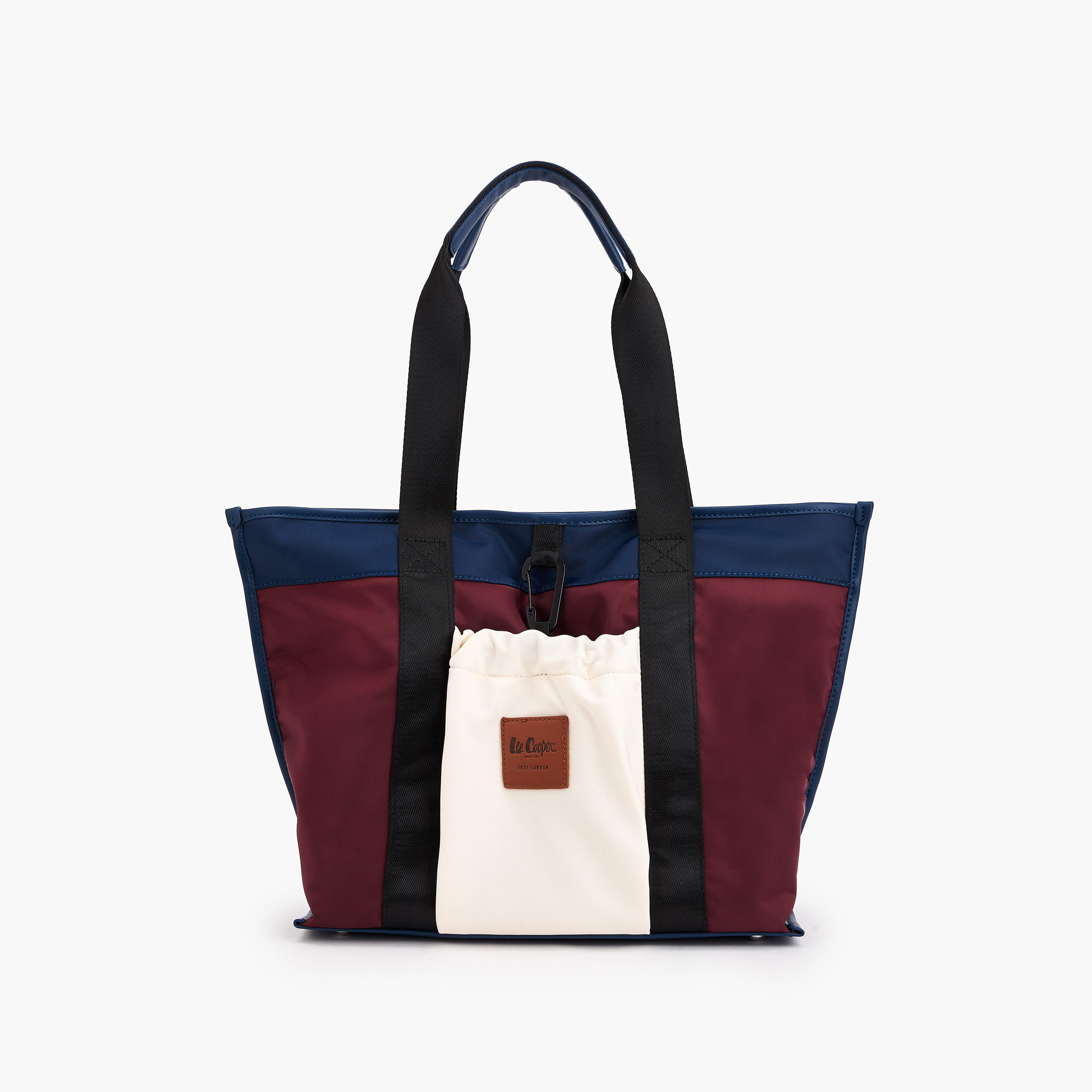Lee Cooper Colourblock Tote Bag with Handles-women-bagsandwallets-handbags-image-1