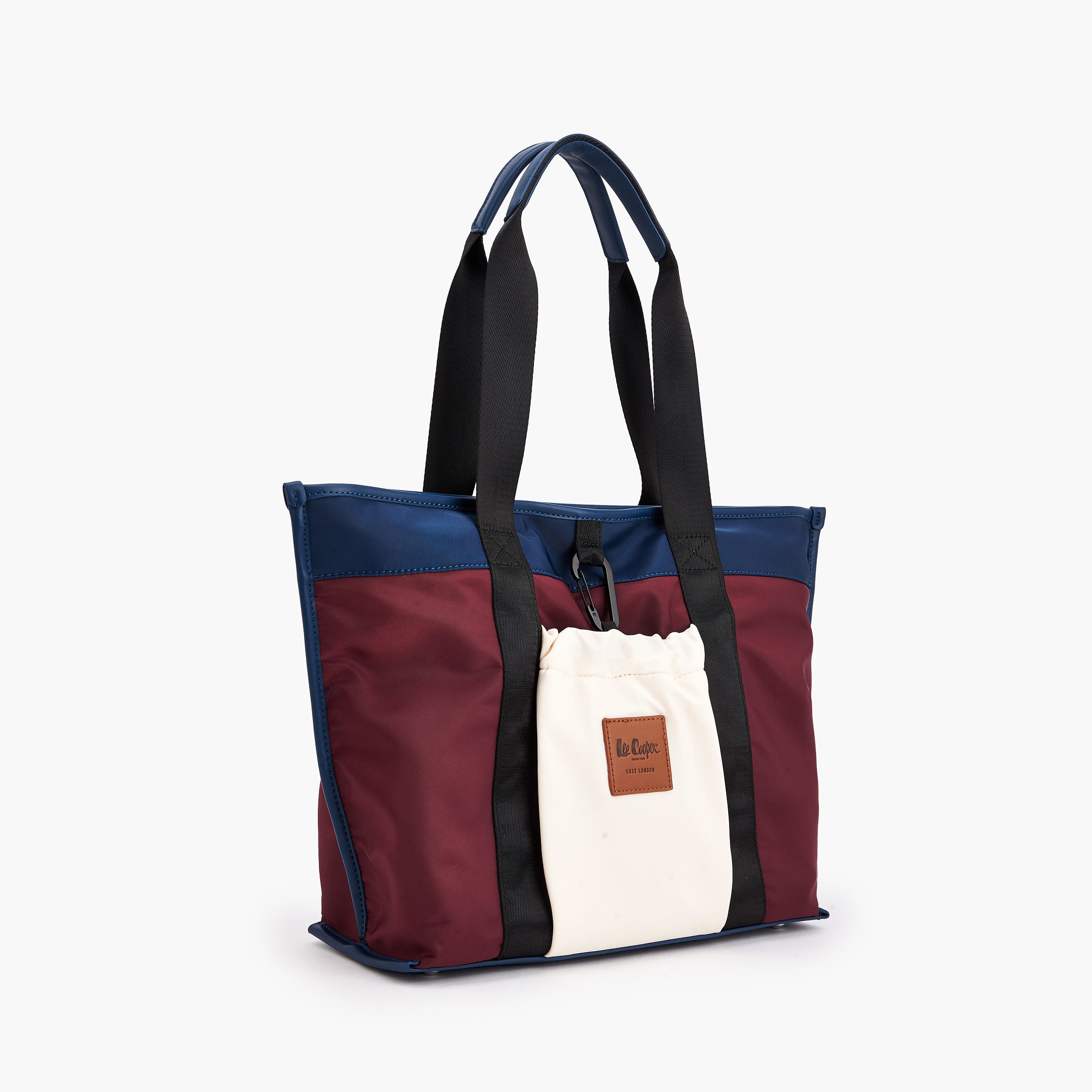 Lee Cooper Colourblock Tote Bag with Handles-women-bagsandwallets-handbags-image-2