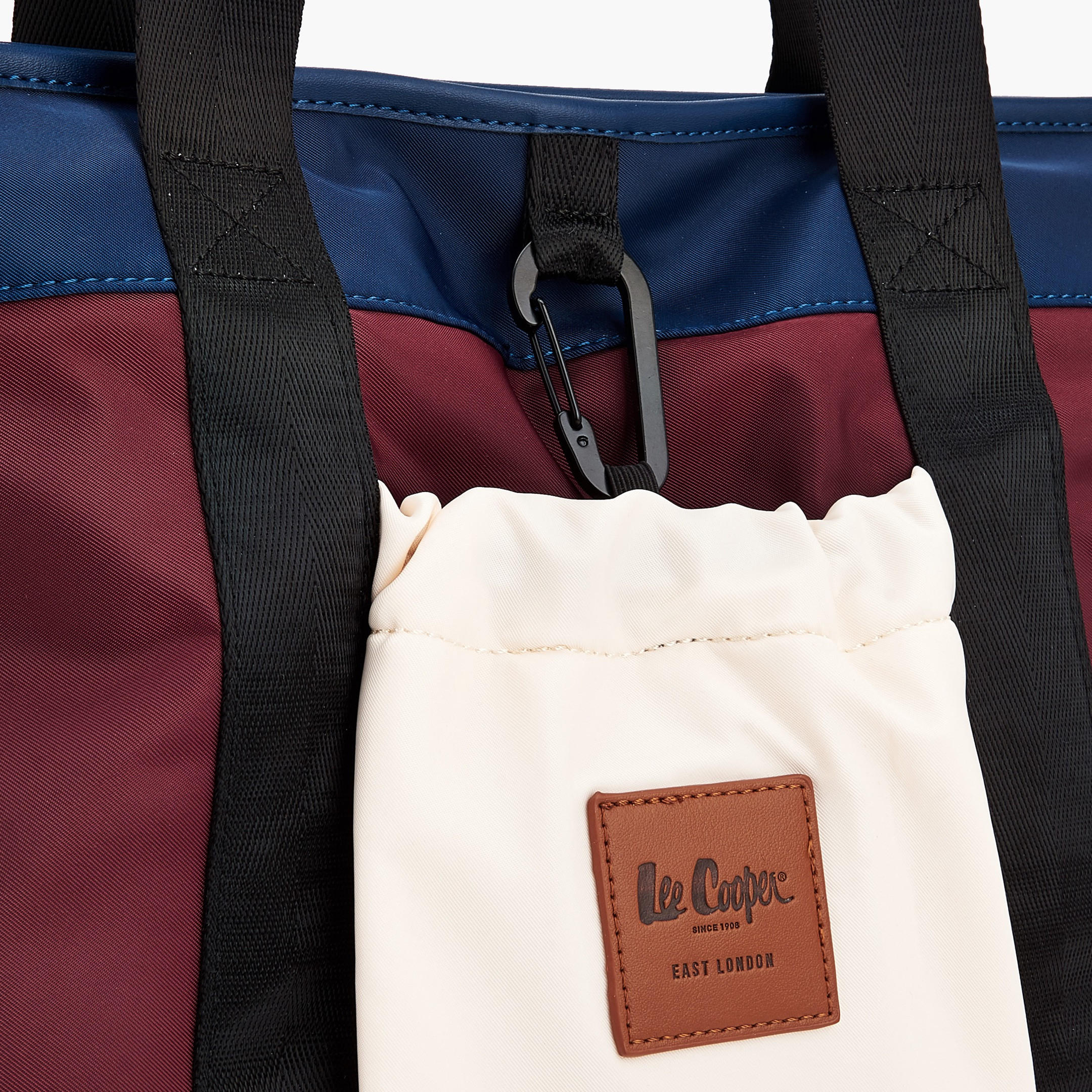 Lee Cooper Colourblock Tote Bag with Handles-women-bagsandwallets-handbags-image-3