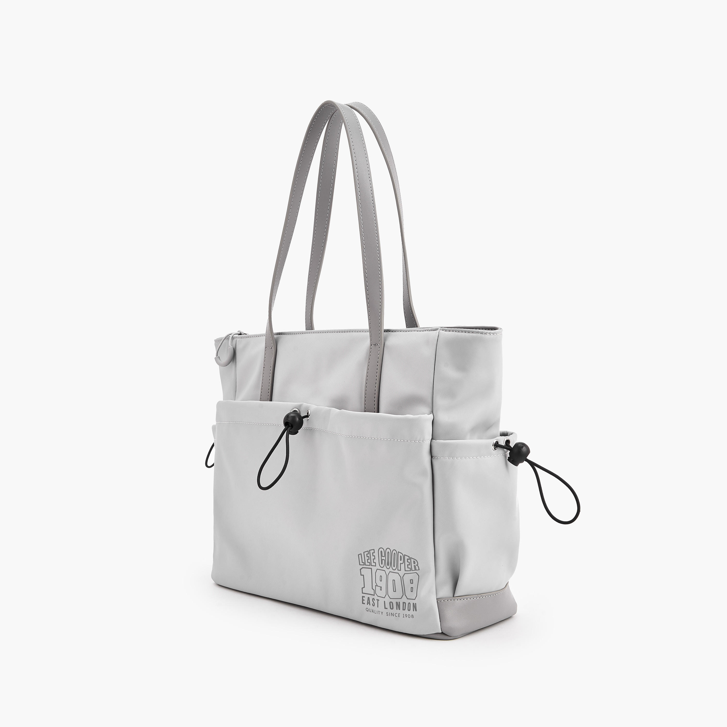 Lee Cooper Logo Print Tote Bag with Handles-women-bagsandwallets-handbags-image-3