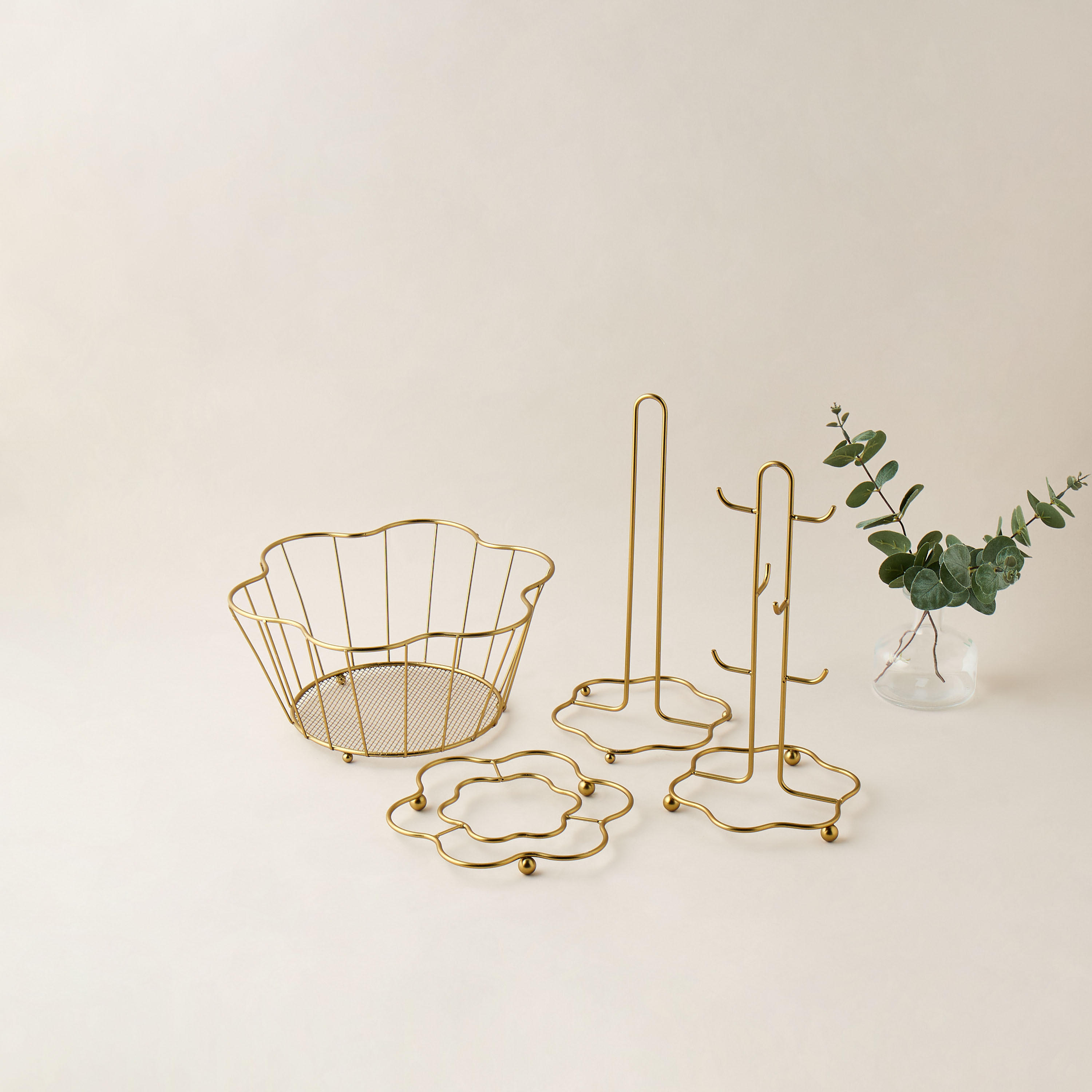Elanza Floral Shaped Metal Trivet-household-kitchen-kitchenorganising-countertoporganising-image-5