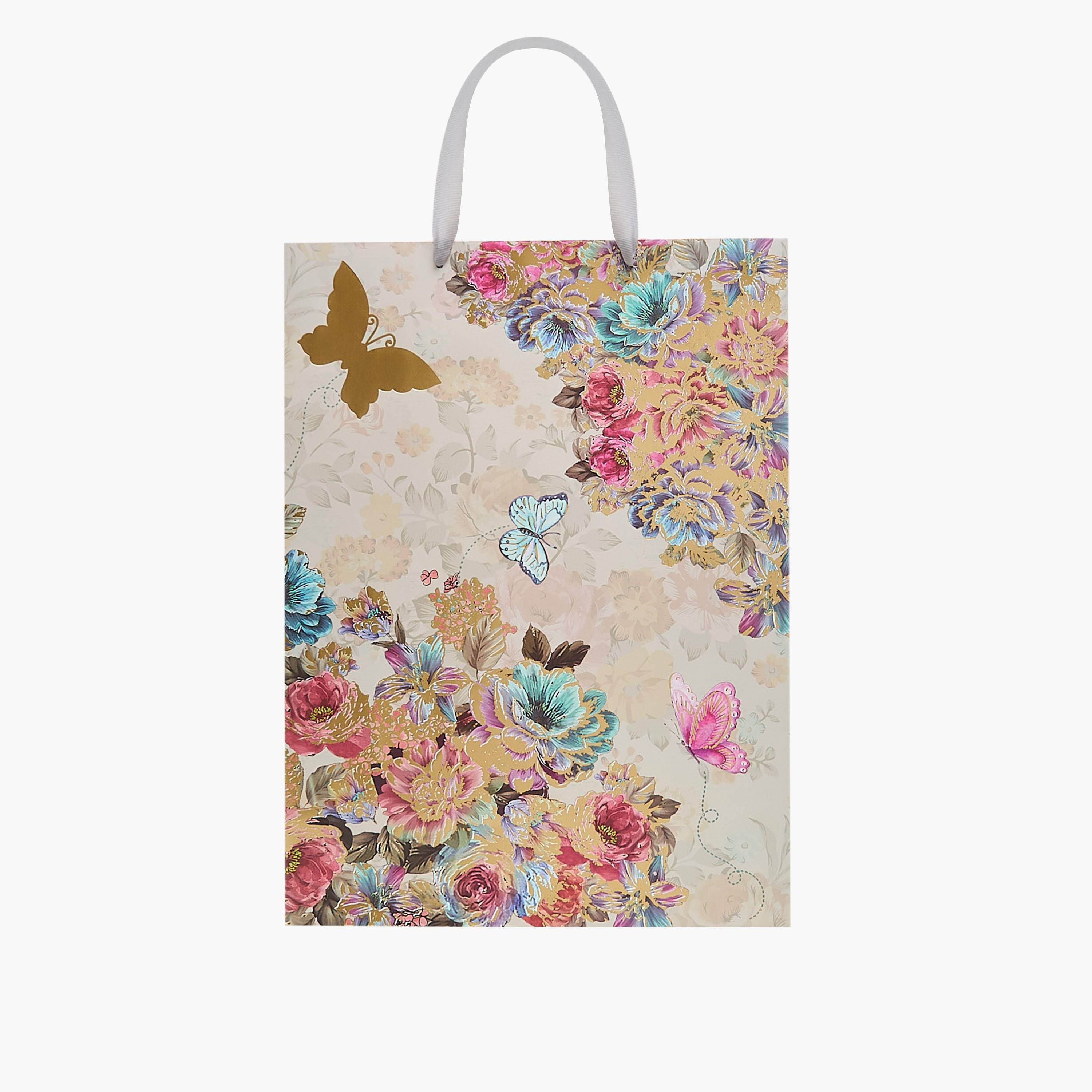 Floral Print Paper Gift Bag - Extra Large-household-giftingaccessories-giftings-image-1