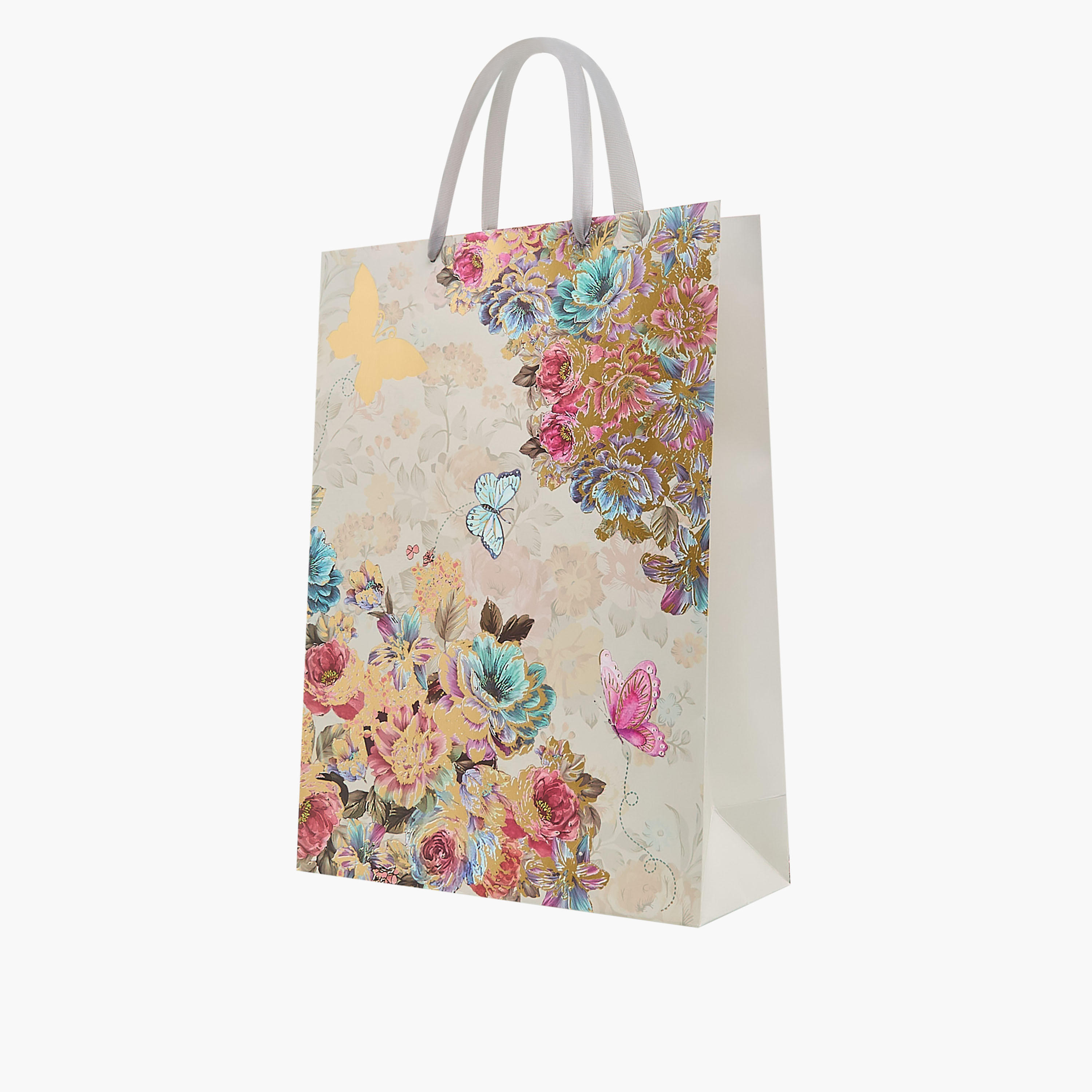 Floral Print Paper Gift Bag - Extra Large-household-giftingaccessories-giftings-image-2