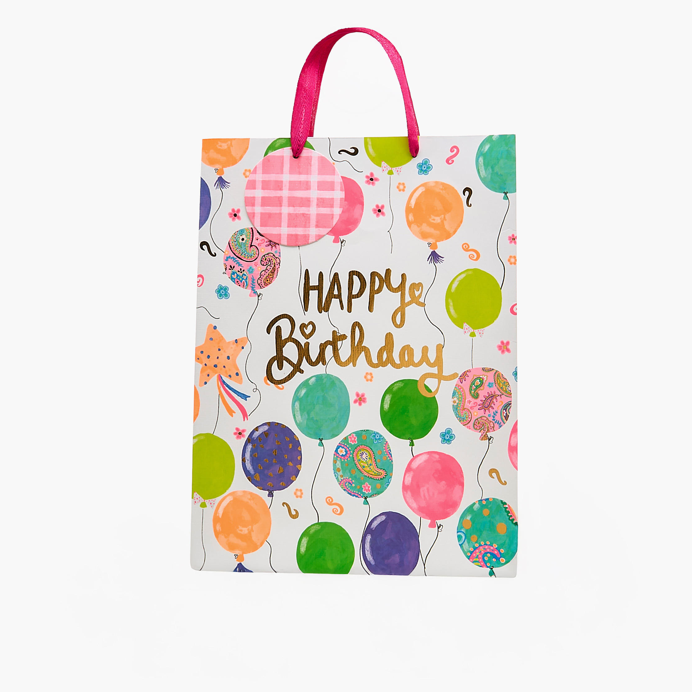 Happy Birthday Print Paper Gift Bag - Extra Large-household-giftingaccessories-giftings-image-1