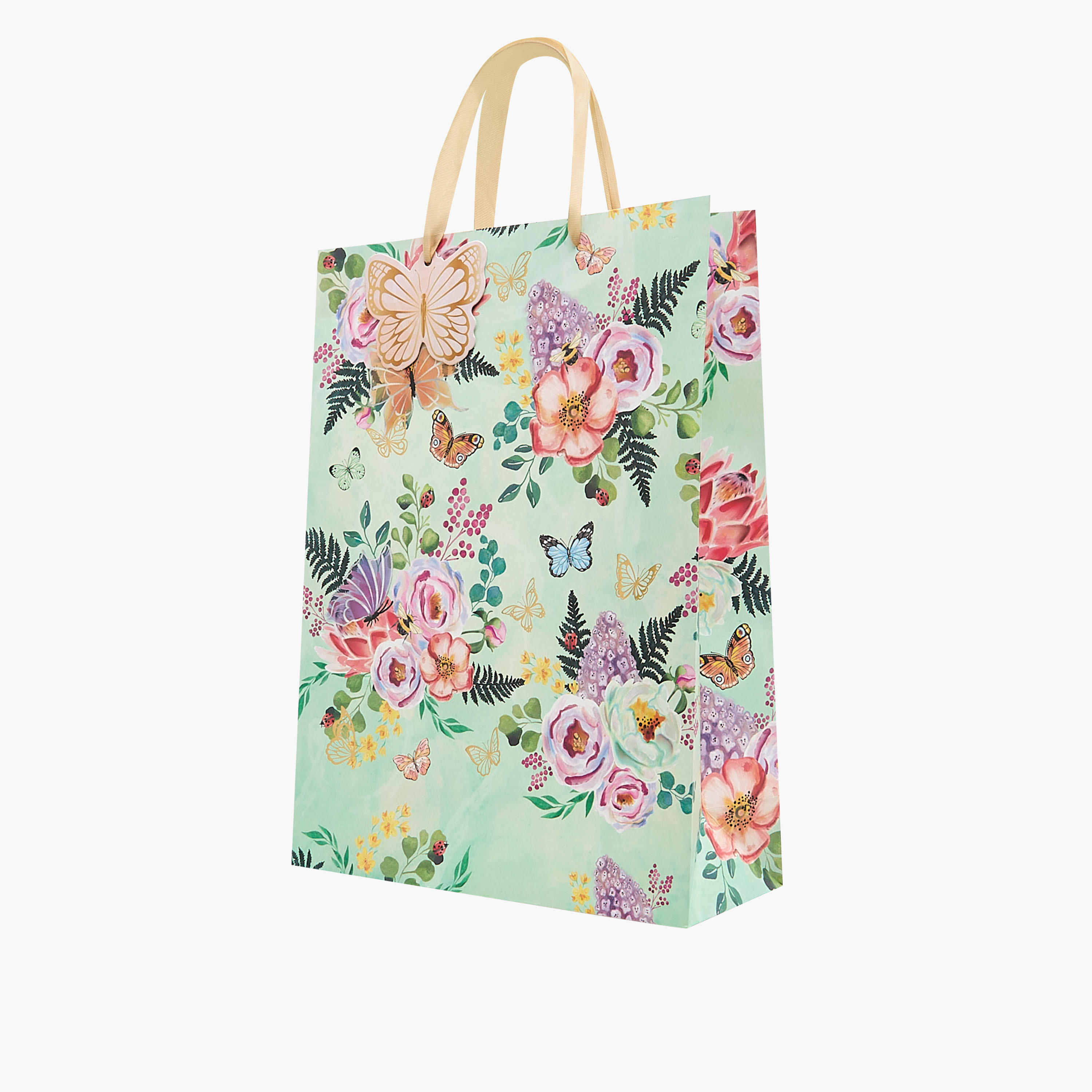 Floral Print Paper Gift Bag - Large-household-giftingaccessories-giftings-image-2