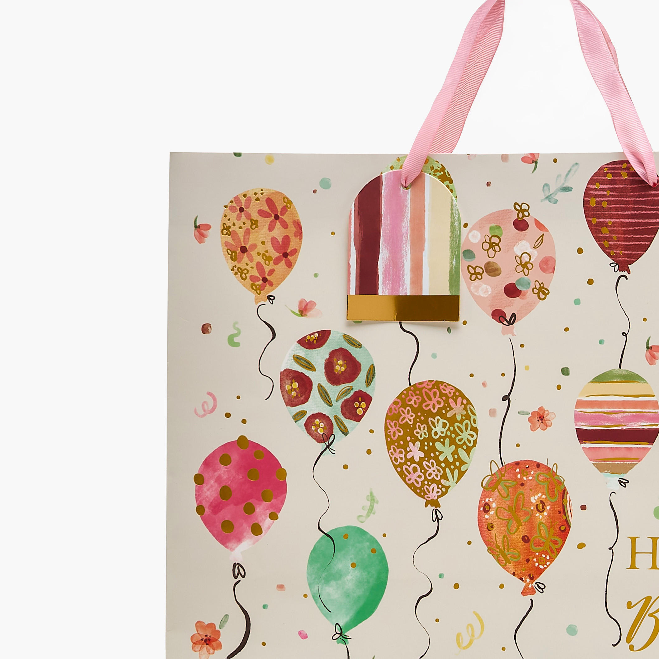 Happy Birthday Balloon Print Paper Gift Bag - Extra Large-household-giftingaccessories-giftings-image-3