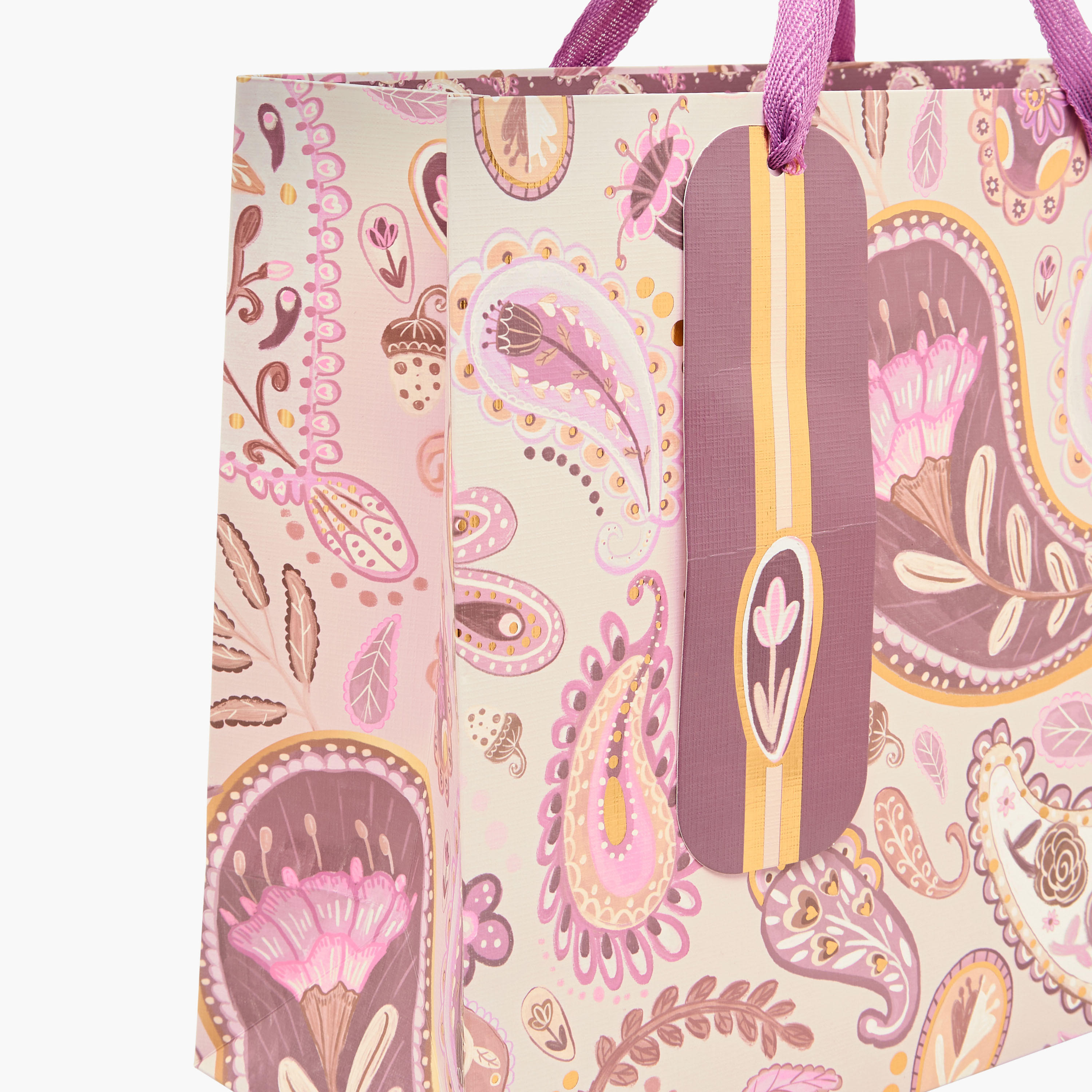 Paisley Print Paper Gift Bag - Large-household-giftingaccessories-giftings-image-3
