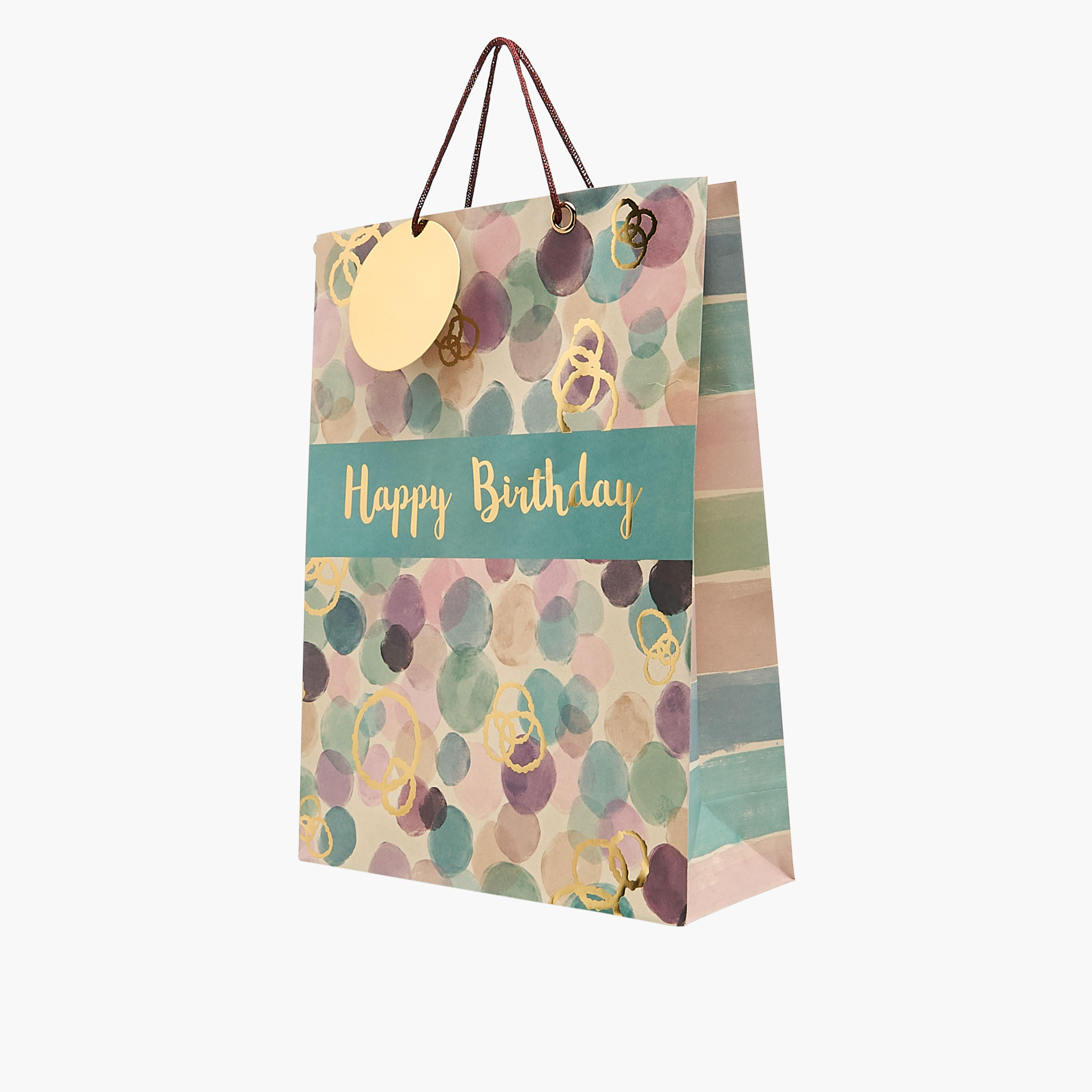 Happy Birthday Print Paper Gift Bag - Large-household-giftingaccessories-giftings-image-2