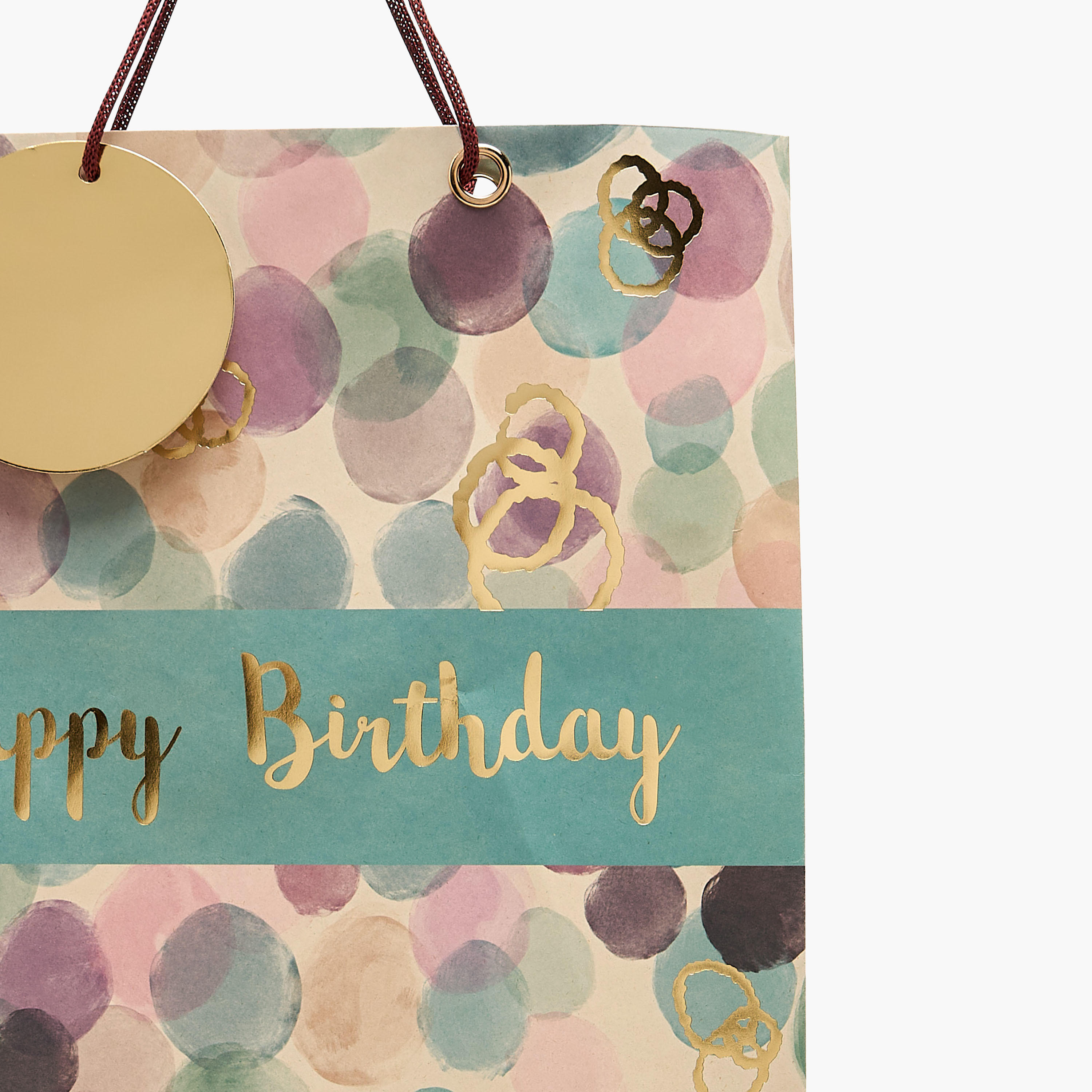Happy Birthday Print Paper Gift Bag - Large-household-giftingaccessories-giftings-image-3