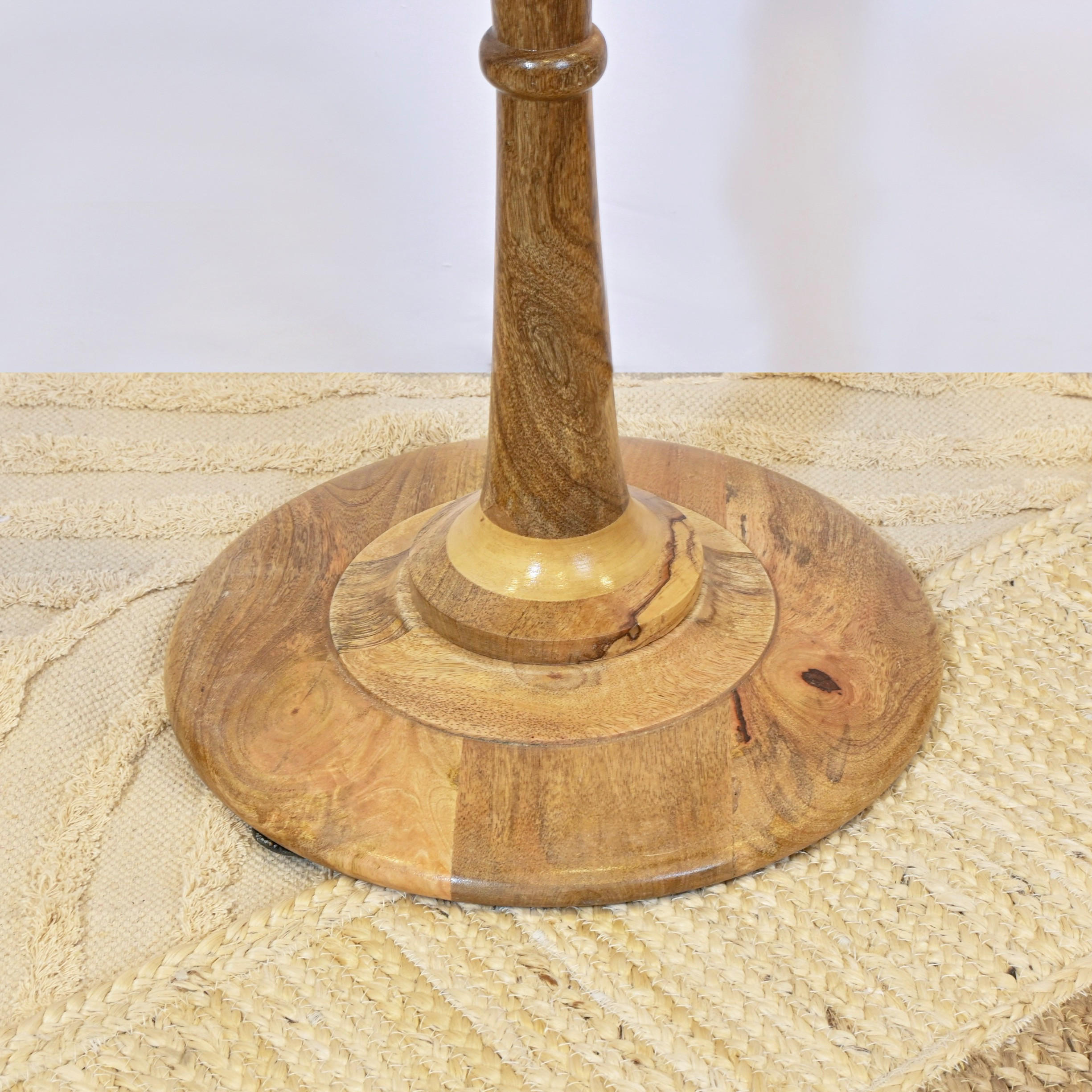 Crafted by Lifestyle Wooden Round Pedestal Table-household-dining-tablelinen-napkinsandaccessories-image-3