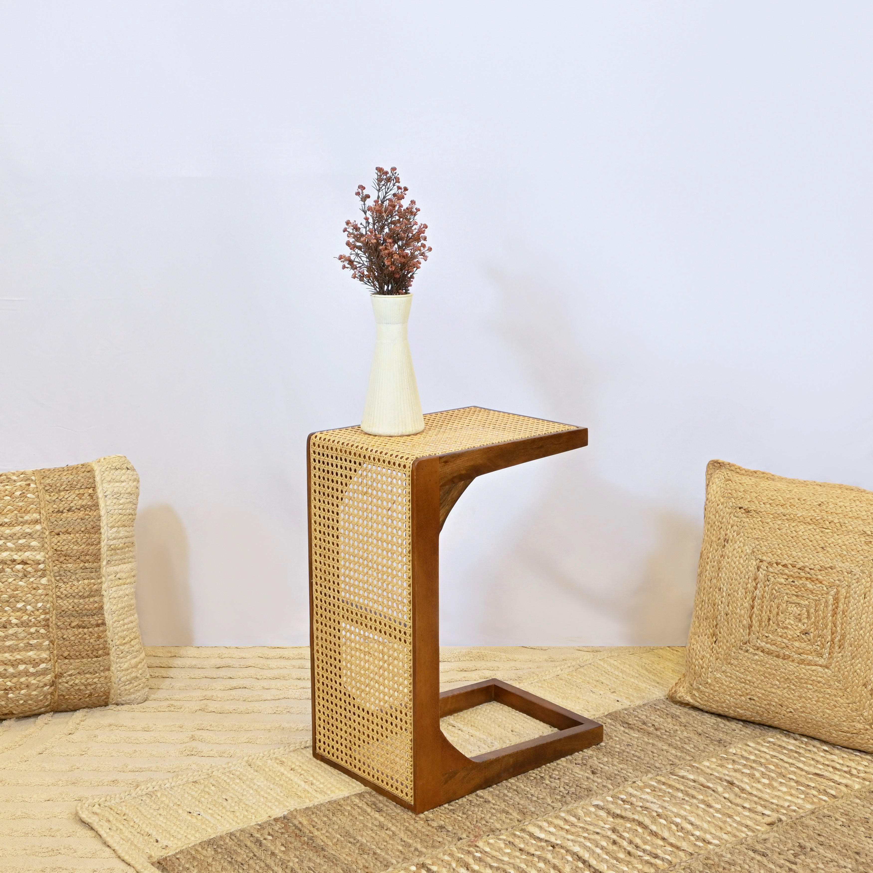 Crafted by Lifestyle Wicker Top Accent Table-furniture-livingroom-sideandendtables-image-2