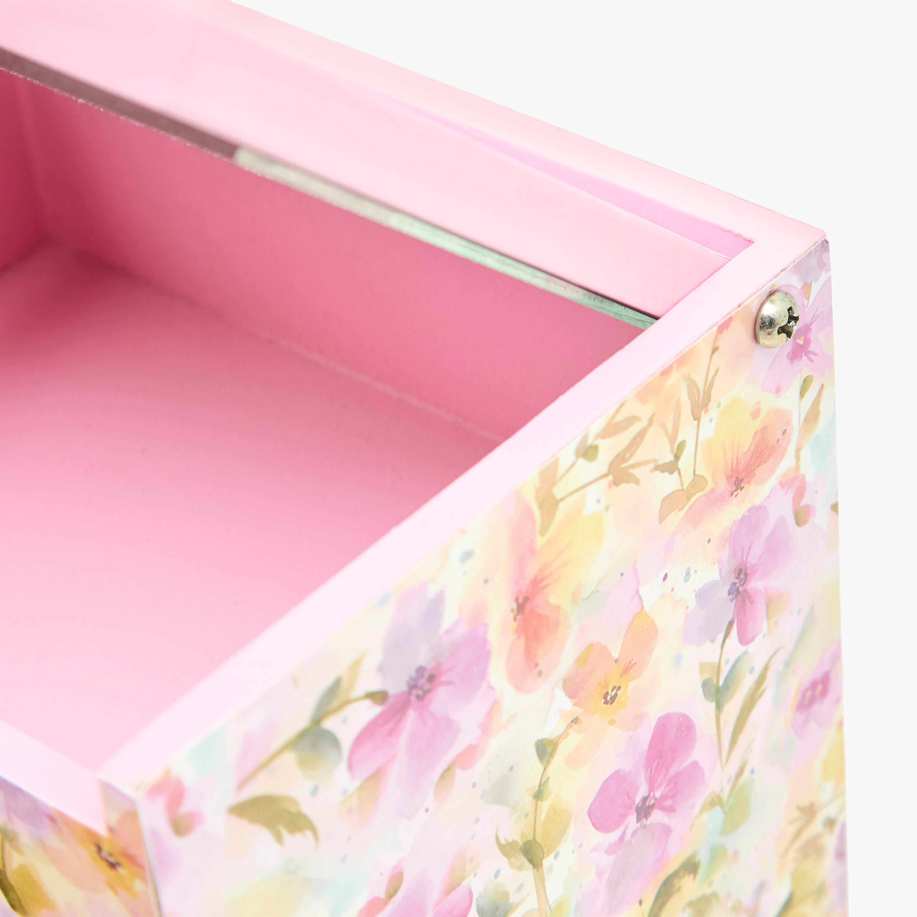 #cnf title format# Floral Butterfly Print Jewellery Organizer - 14x13x13 cms-women-watchesandjewellery-jewellery-storage-image-6