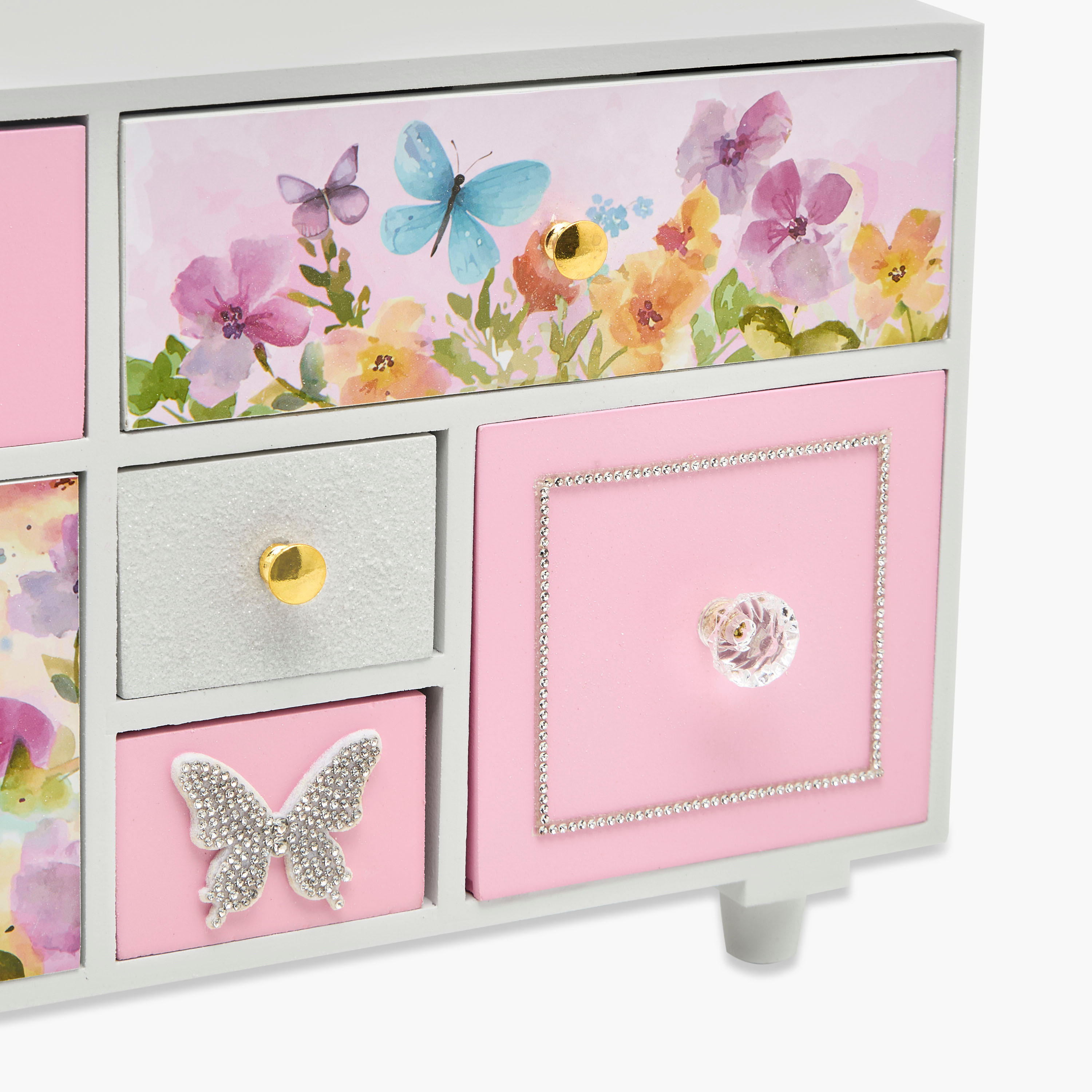 Butterfly Theme Jewellery Cabinet - 39x10x20 cms-women-watchesandjewellery-jewellery-storage-image-4