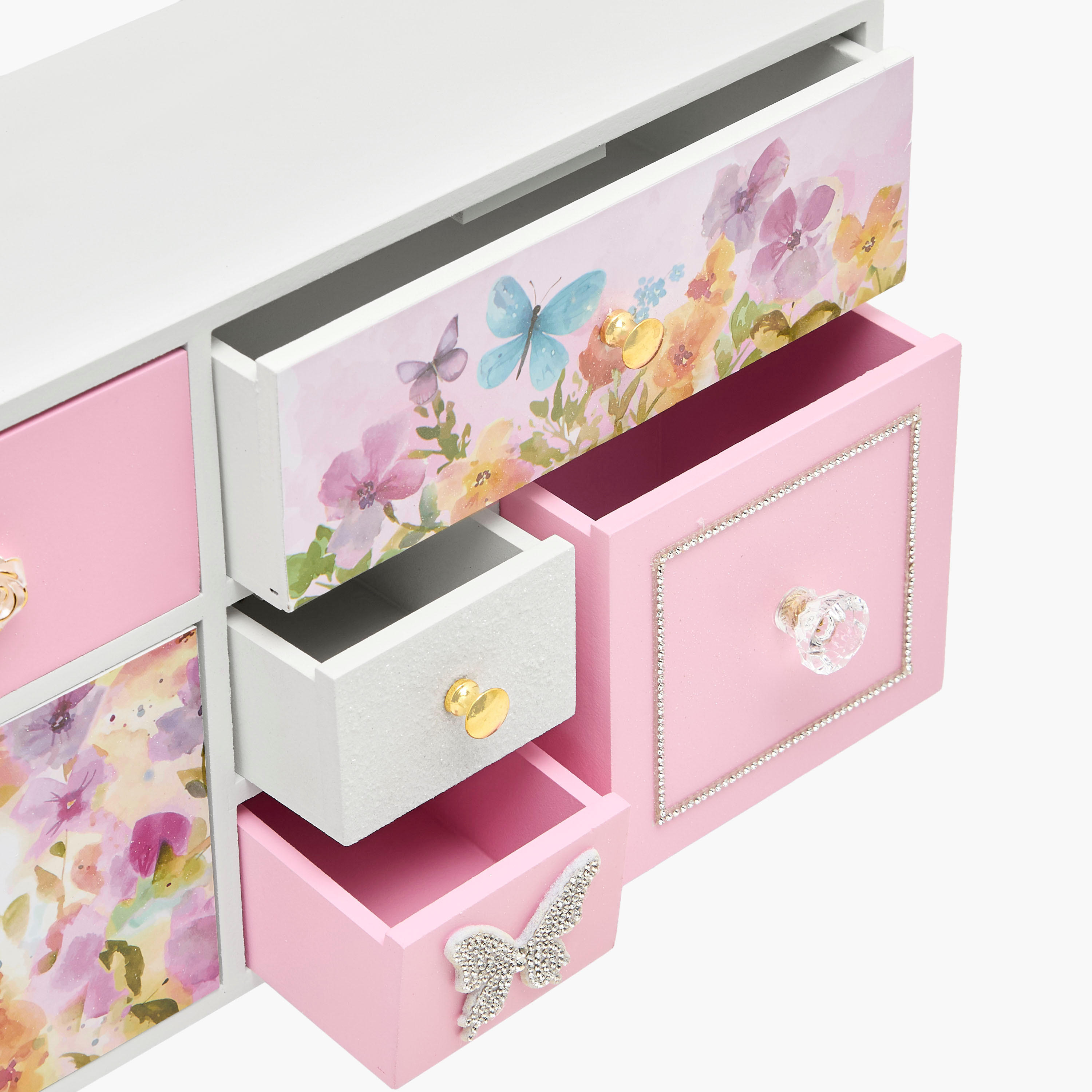 Butterfly Theme Jewellery Cabinet - 39x10x20 cms-women-watchesandjewellery-jewellery-storage-image-6