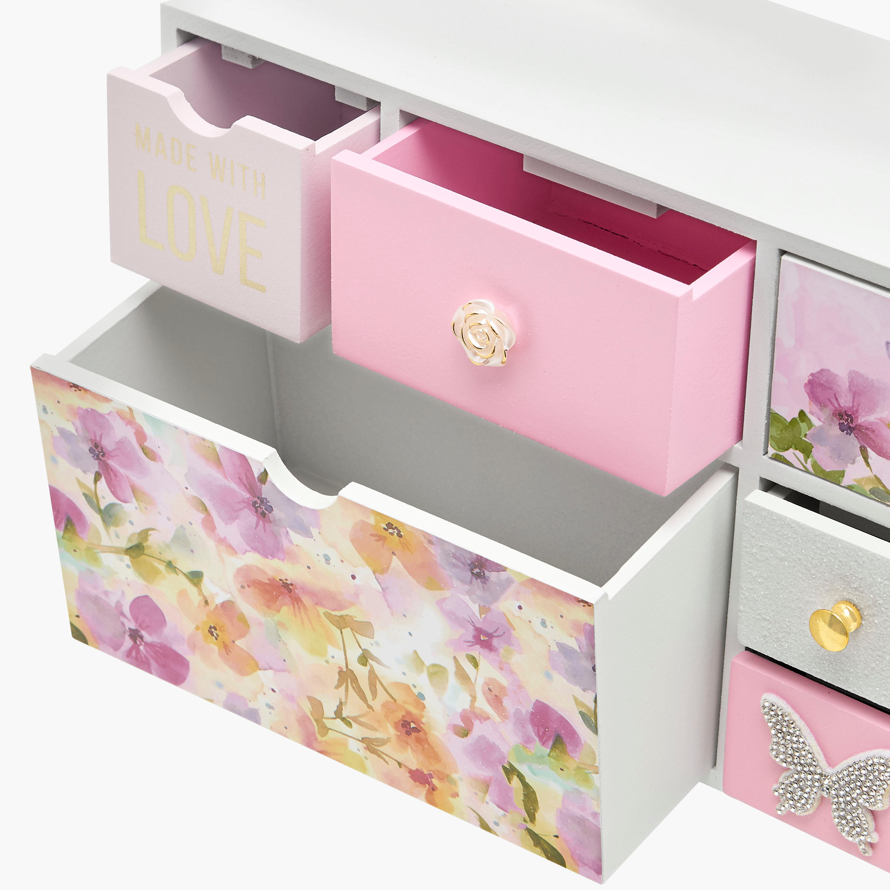 Butterfly Theme Jewellery Cabinet - 39x10x20 cms-women-watchesandjewellery-jewellery-storage-image-7