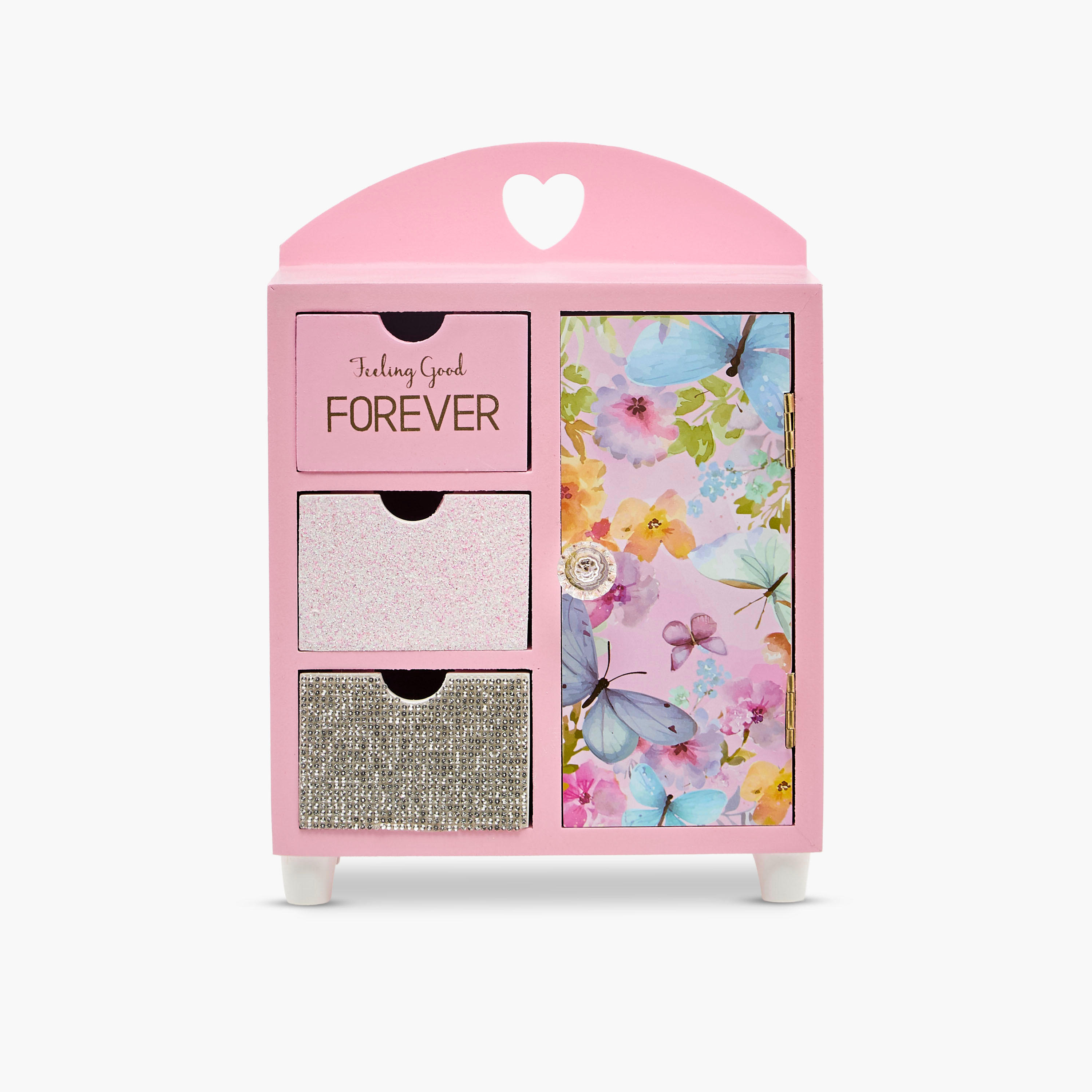 Butterfly Theme Jewellery Cabinet - 18x10x25 cms-women-watchesandjewellery-jewellery-storage-image-2