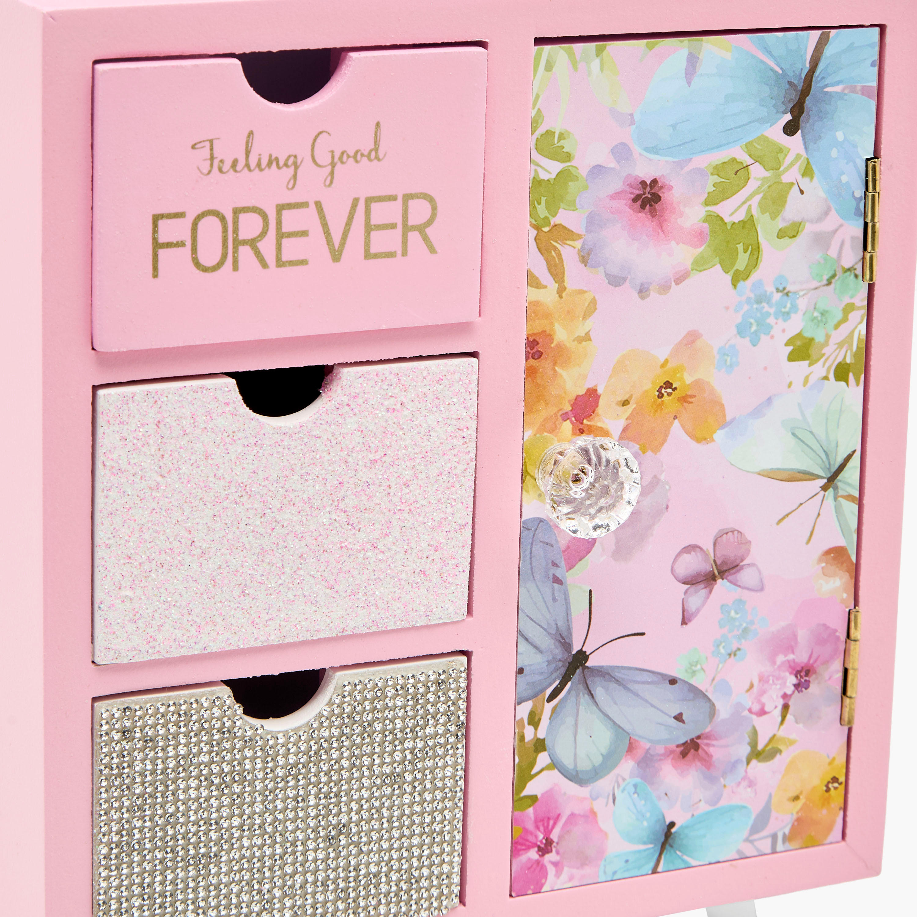 Butterfly Theme Jewellery Cabinet - 18x10x25 cms-women-watchesandjewellery-jewellery-storage-image-4