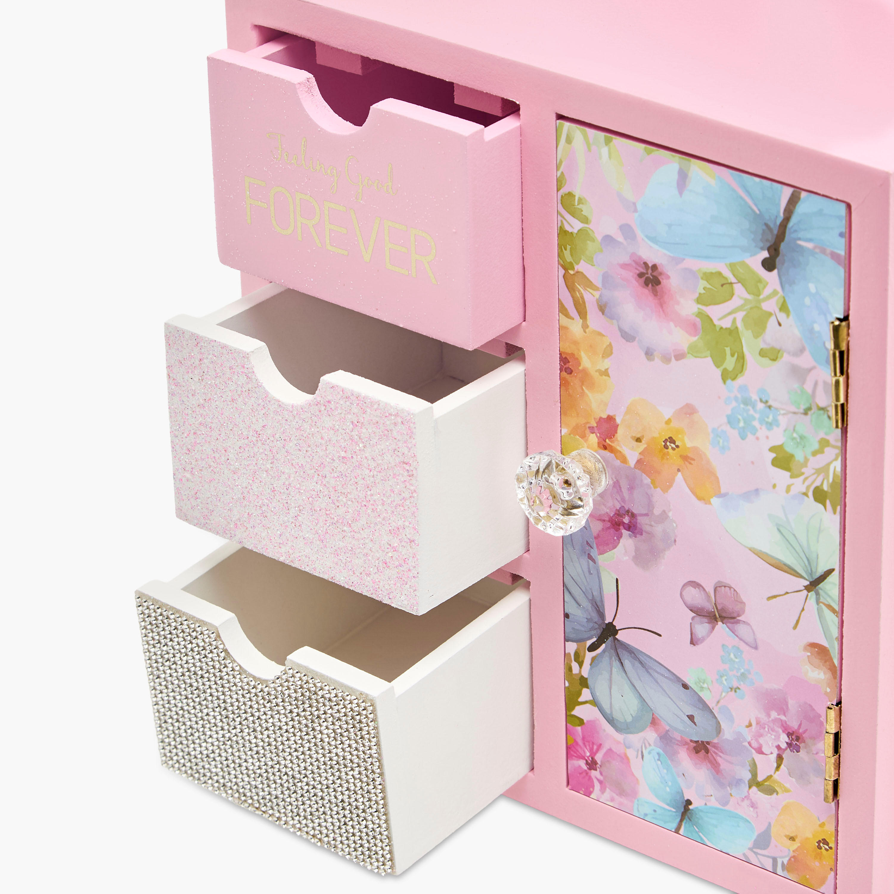 Butterfly Theme Jewellery Cabinet - 18x10x25 cms-women-watchesandjewellery-jewellery-storage-image-5