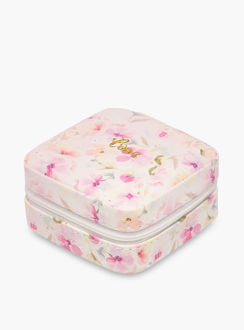 Jewellery Box Floral Print - 9.5x9.5x4.5 cms-women-watchesandjewellery-jewellery-storage-image-3