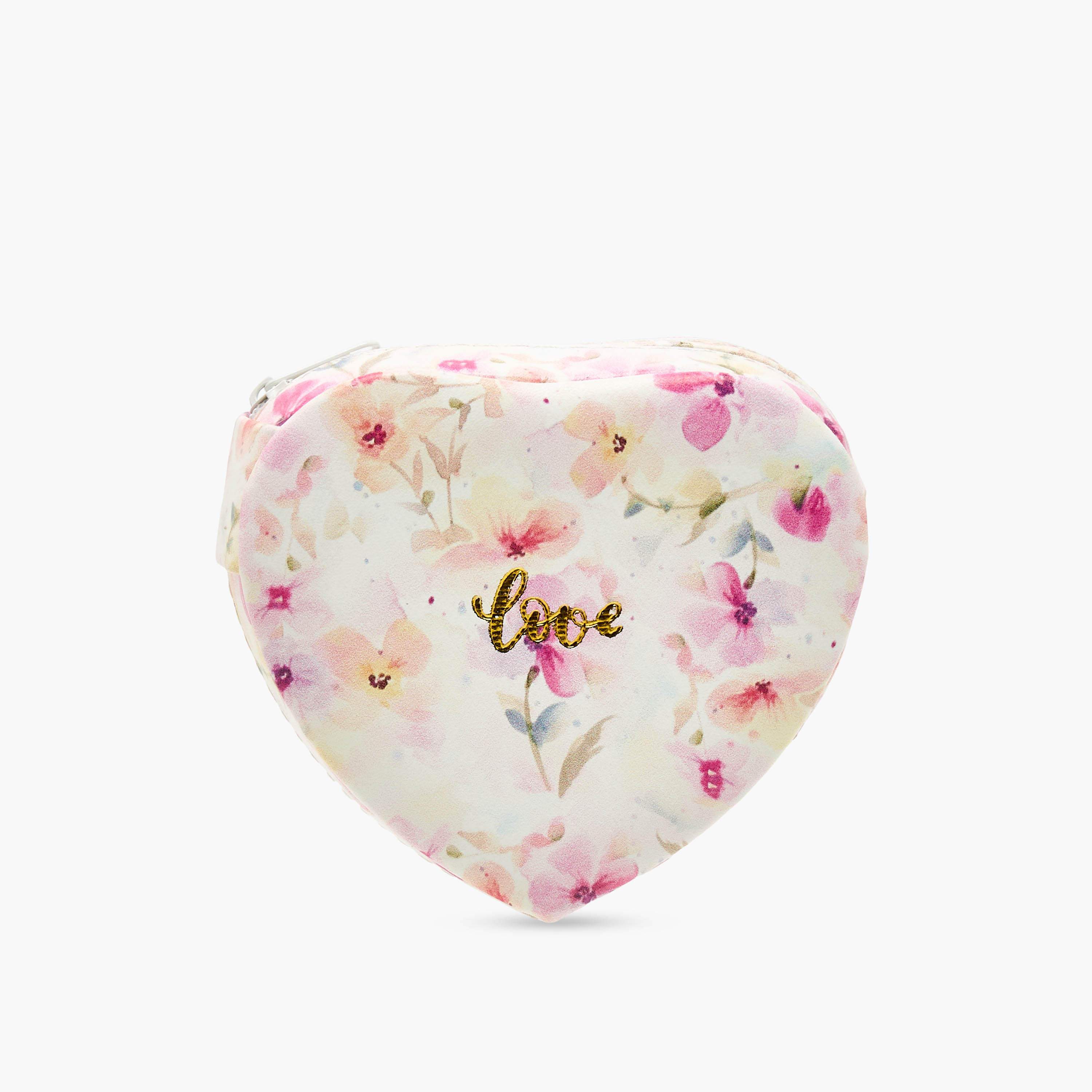 1-Compartment Jewellery Organiser with Floral Print - 11x11x5 cms-women-watchesandjewellery-jewellery-storage-image-1