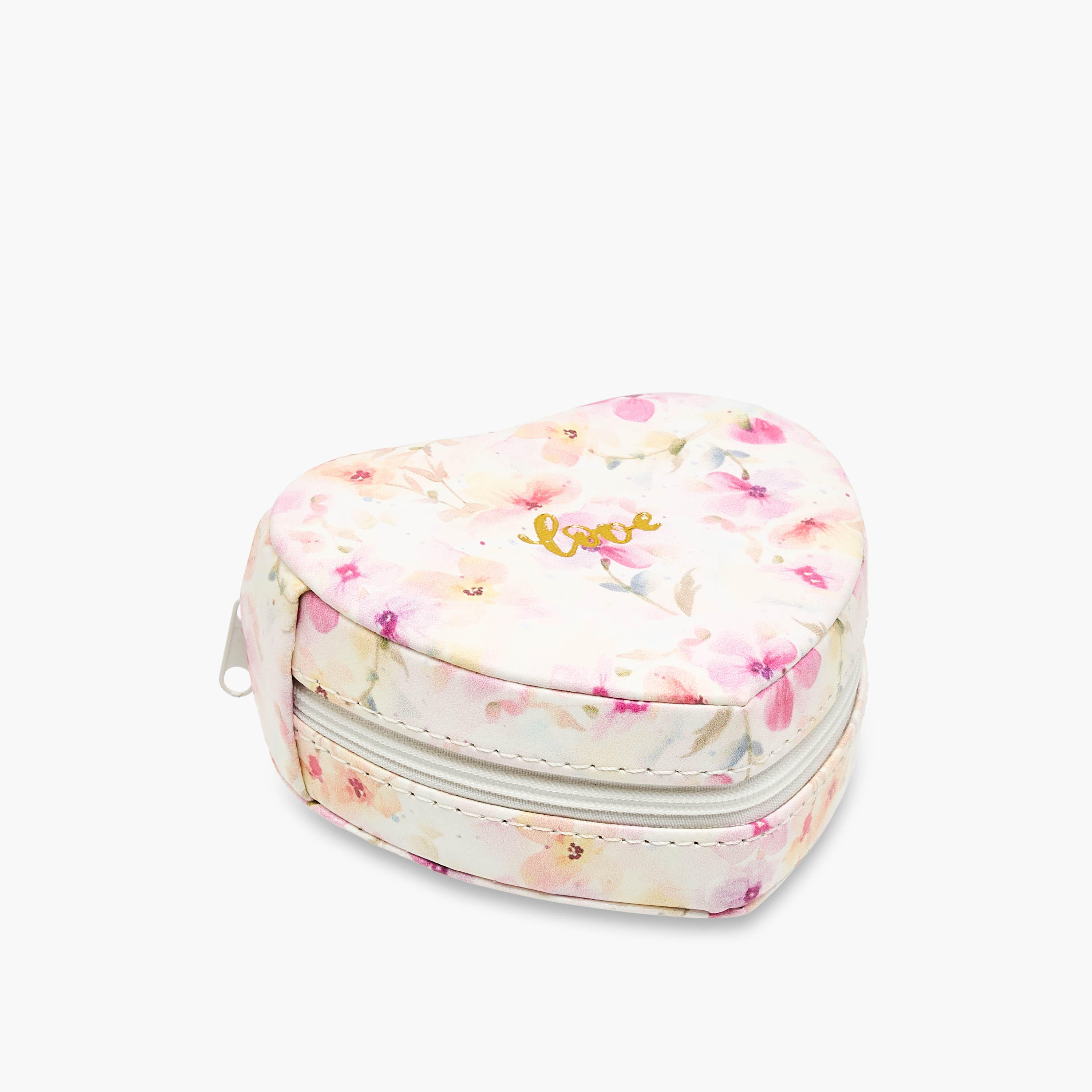 1-Compartment Jewellery Organiser with Floral Print - 11x11x5 cms-women-watchesandjewellery-jewellery-storage-image-2