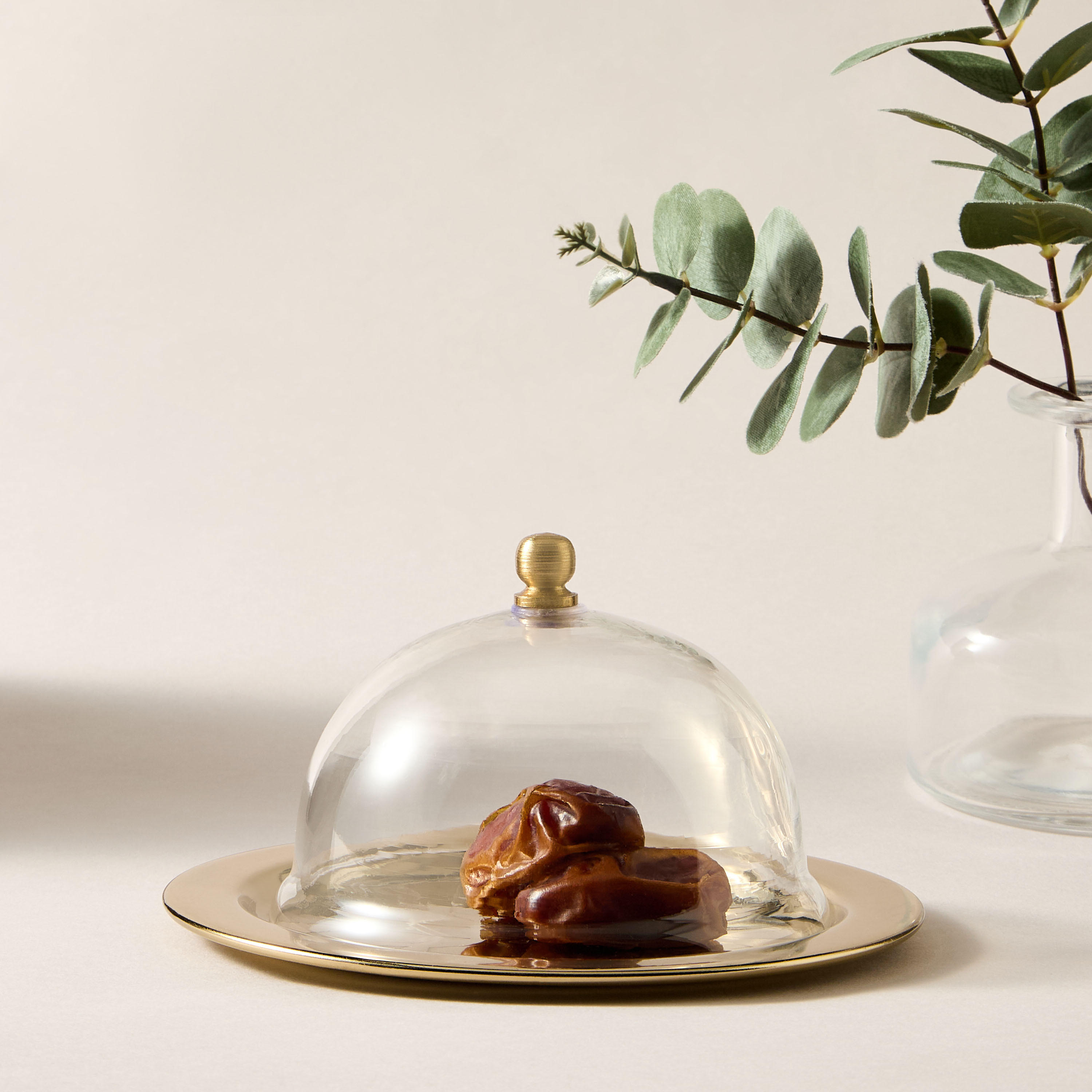 Geometric Engraved Date Bowl with Glass Lid - 16x16 cms-household-decor-decorativeobjectsandsculptures-image-2