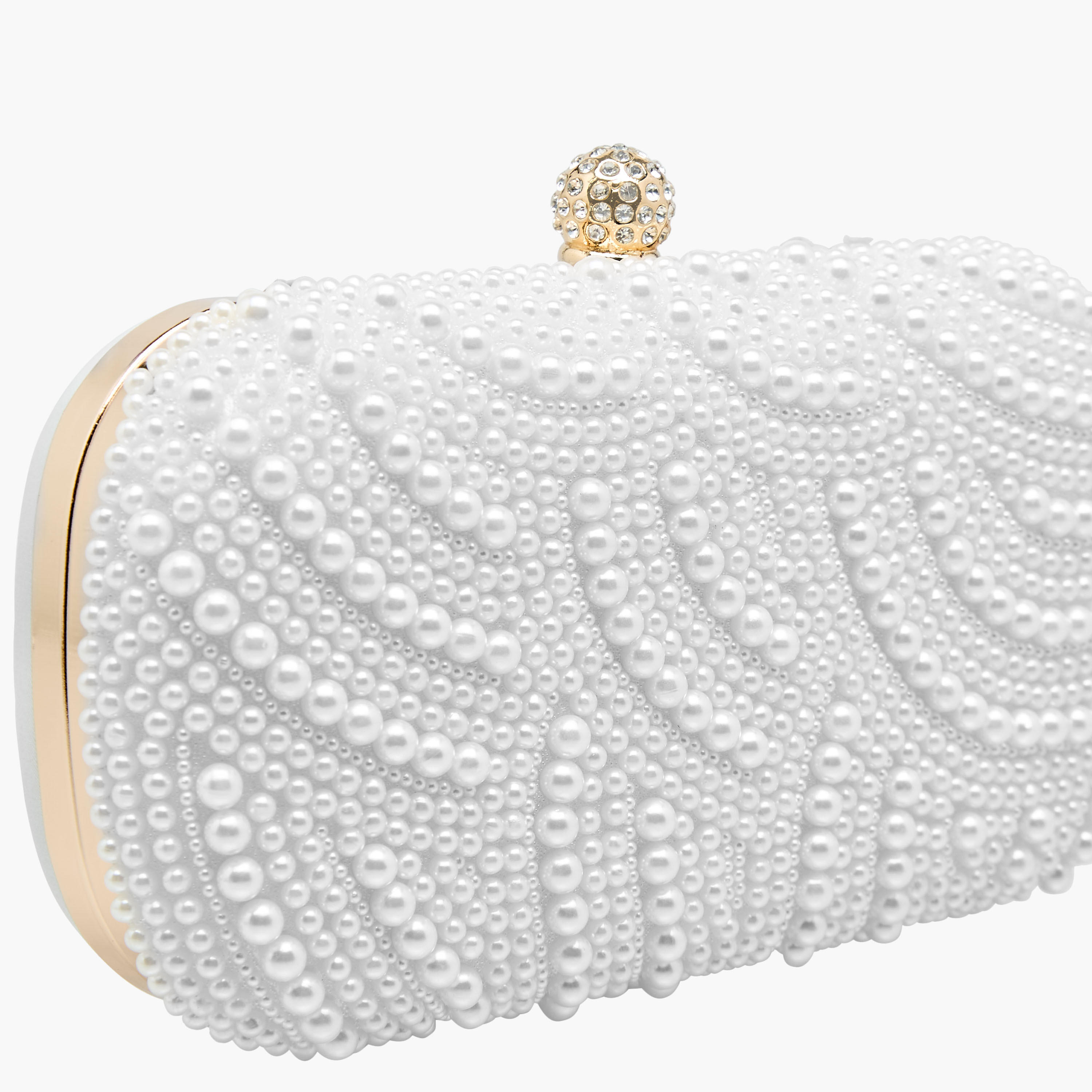 Sasha Pearl Embellished Clutch with Chain Strap-women-bagsandwallets-handbags-image-5