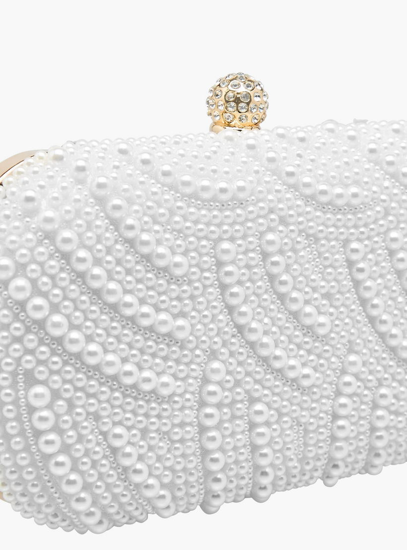 شنطة كلاتش مزينة باللؤلؤ بحزام سلسلة من ساشا-women-bagsandwallets-handbags-image-5