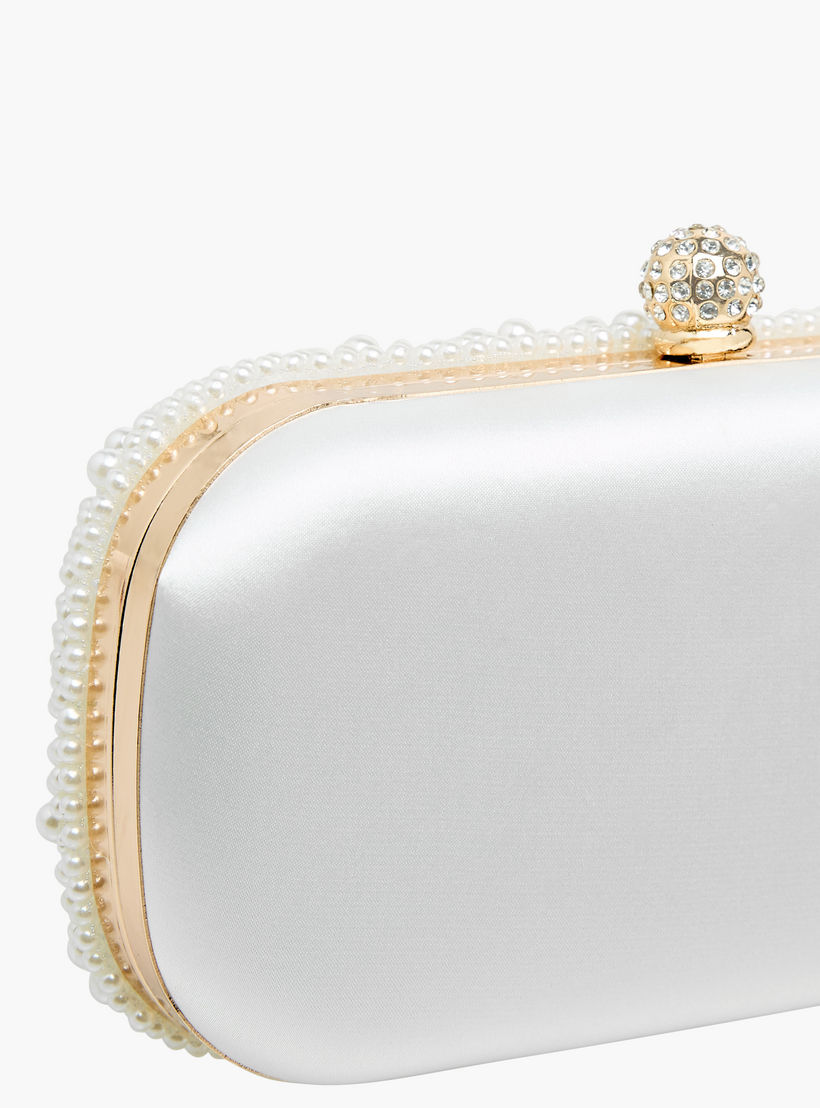 شنطة كلاتش مزينة باللؤلؤ بحزام سلسلة من ساشا-women-bagsandwallets-handbags-image-6