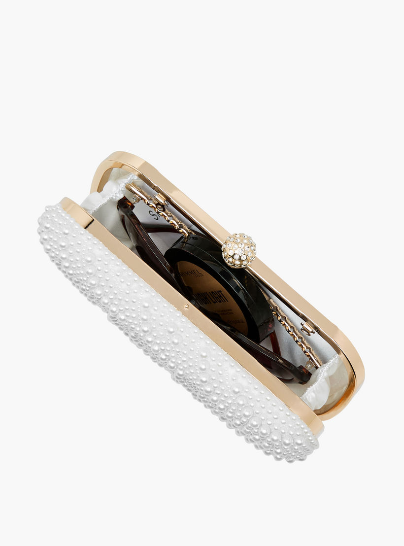 شنطة كلاتش مزينة باللؤلؤ بحزام سلسلة من ساشا-women-bagsandwallets-handbags-image-9