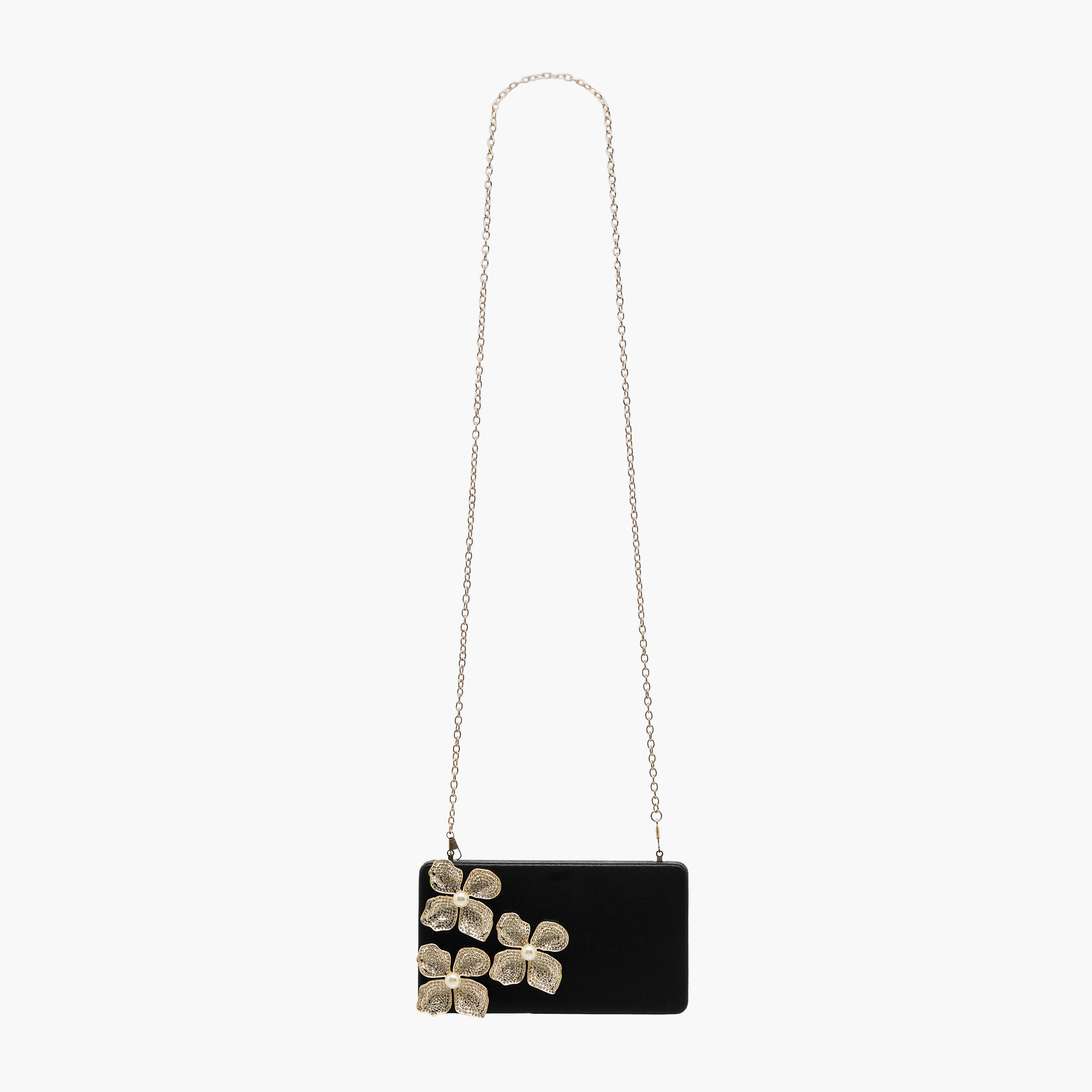 شنطة كلاتش مزينة بزهور مع حزام سلسلة من ساشا-women-bagsandwallets-handbags-image-3