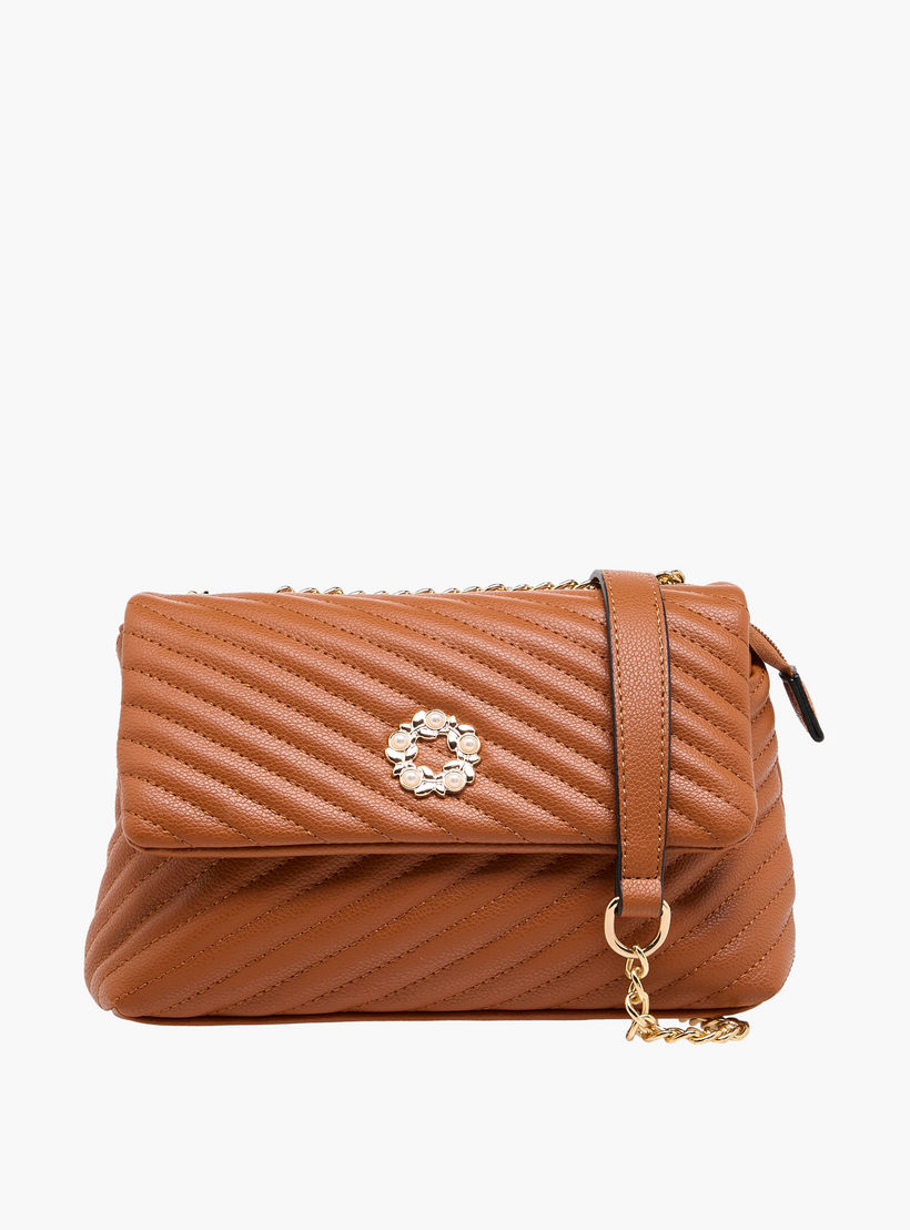 Adore Sam Quilted Crossbody Bag with Chain Strap-women-bagsandwallets-handbags-image-1