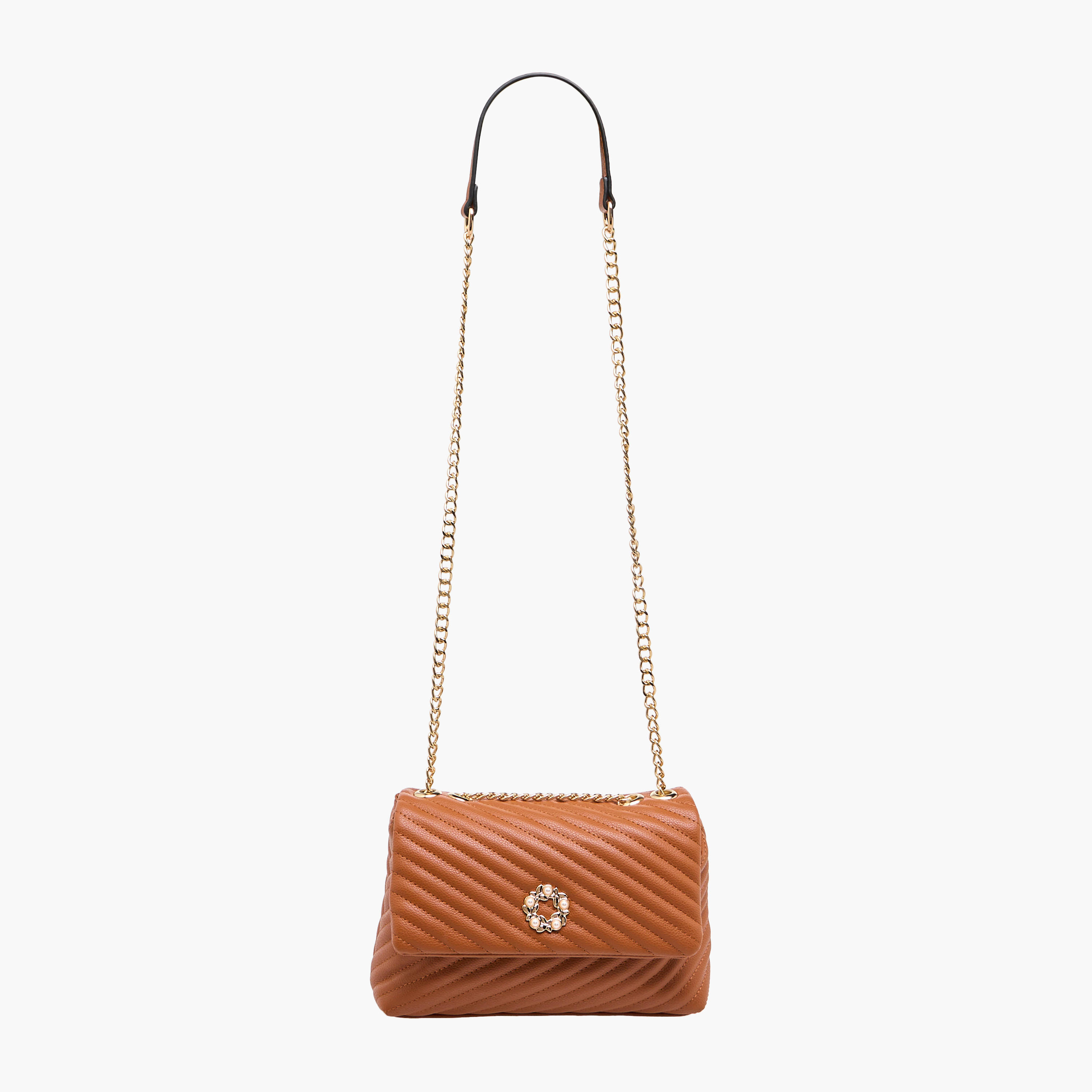 Adore Sam Quilted Crossbody Bag with Chain Strap-women-bagsandwallets-handbags-image-3