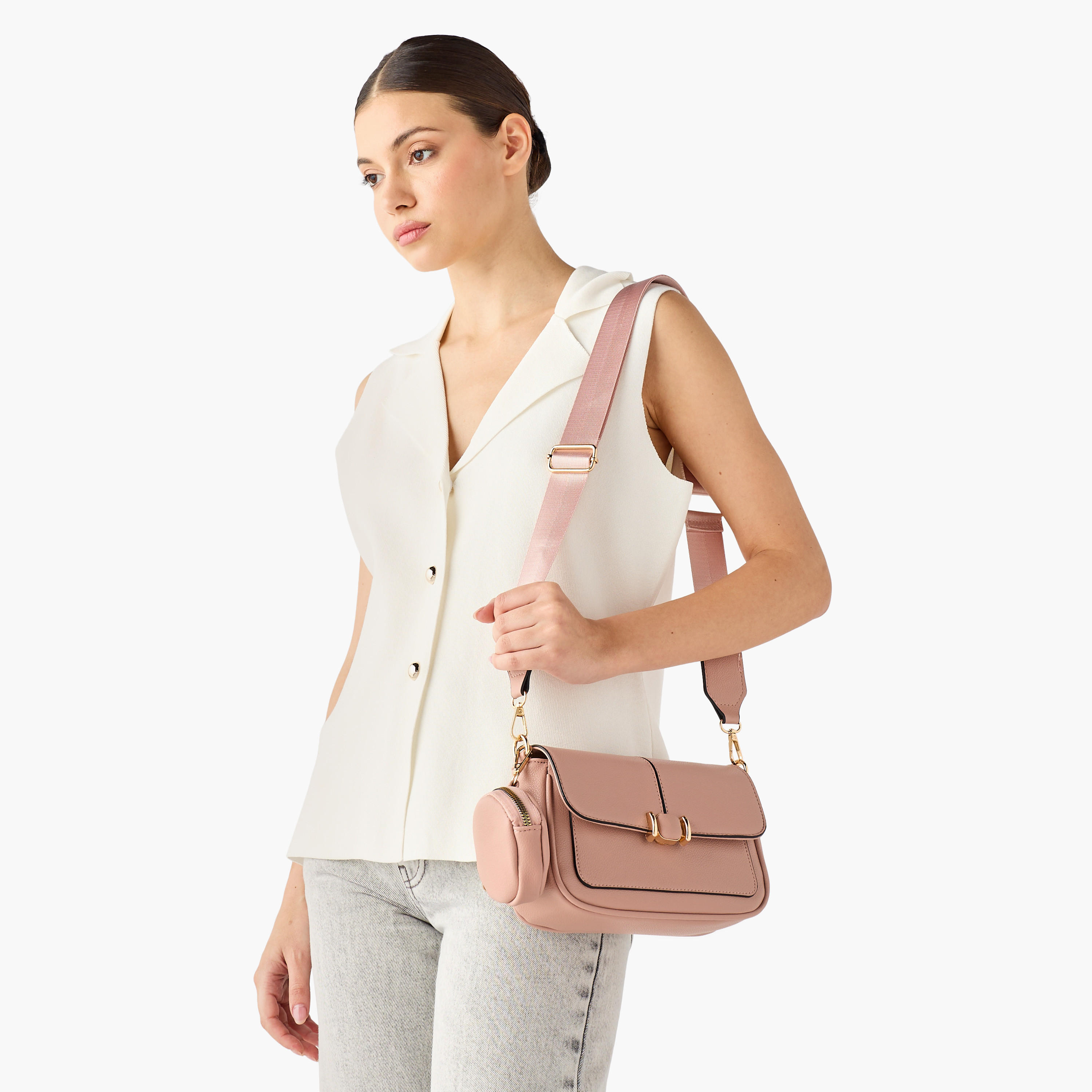 Adore SAM Panelled Crossbody Bag with Pouch-women-bagsandwallets-handbags-image-2