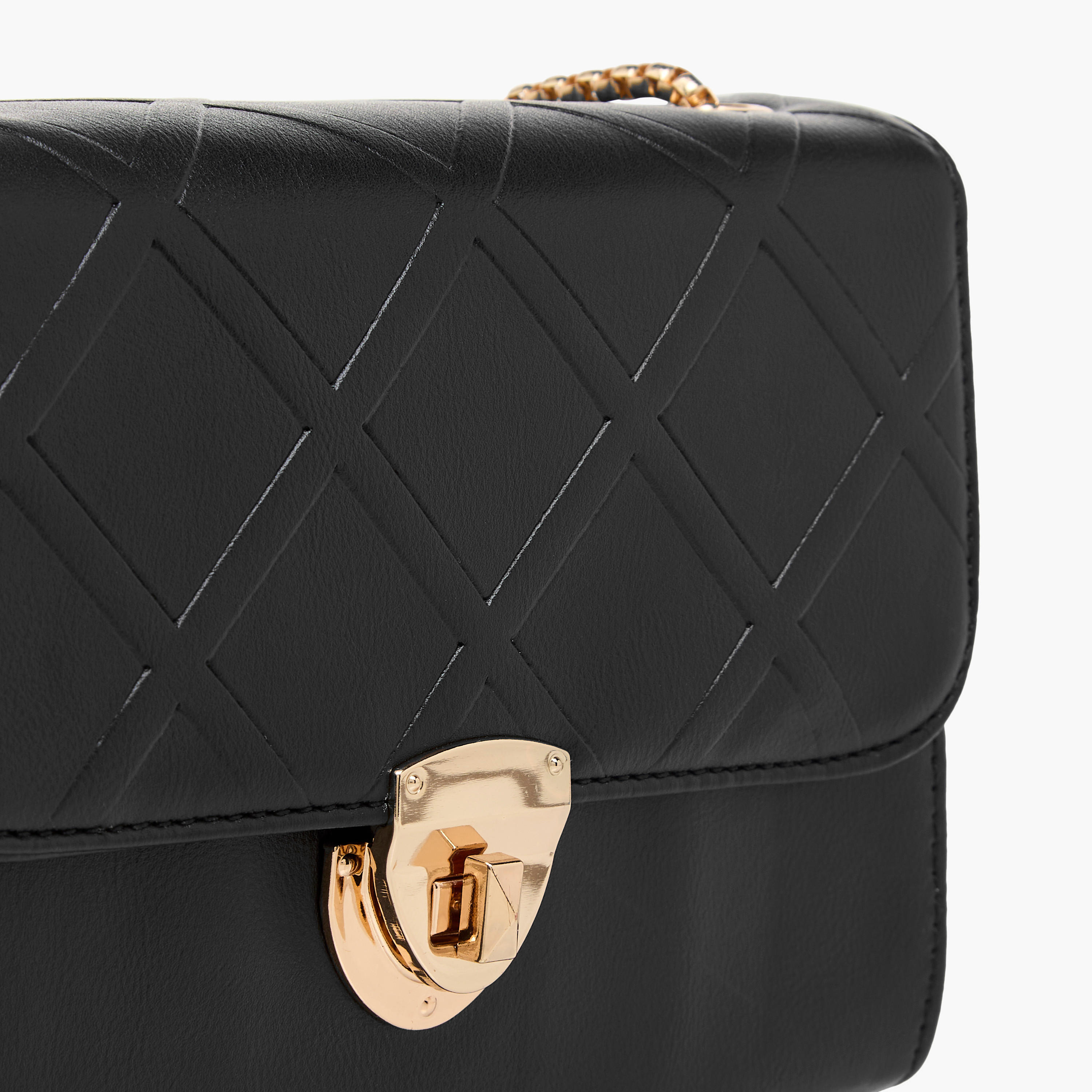 شنطة بارز الملمس مع حزام سلسلة للنساء من أدور سام-women-bagsandwallets-handbags-image-5