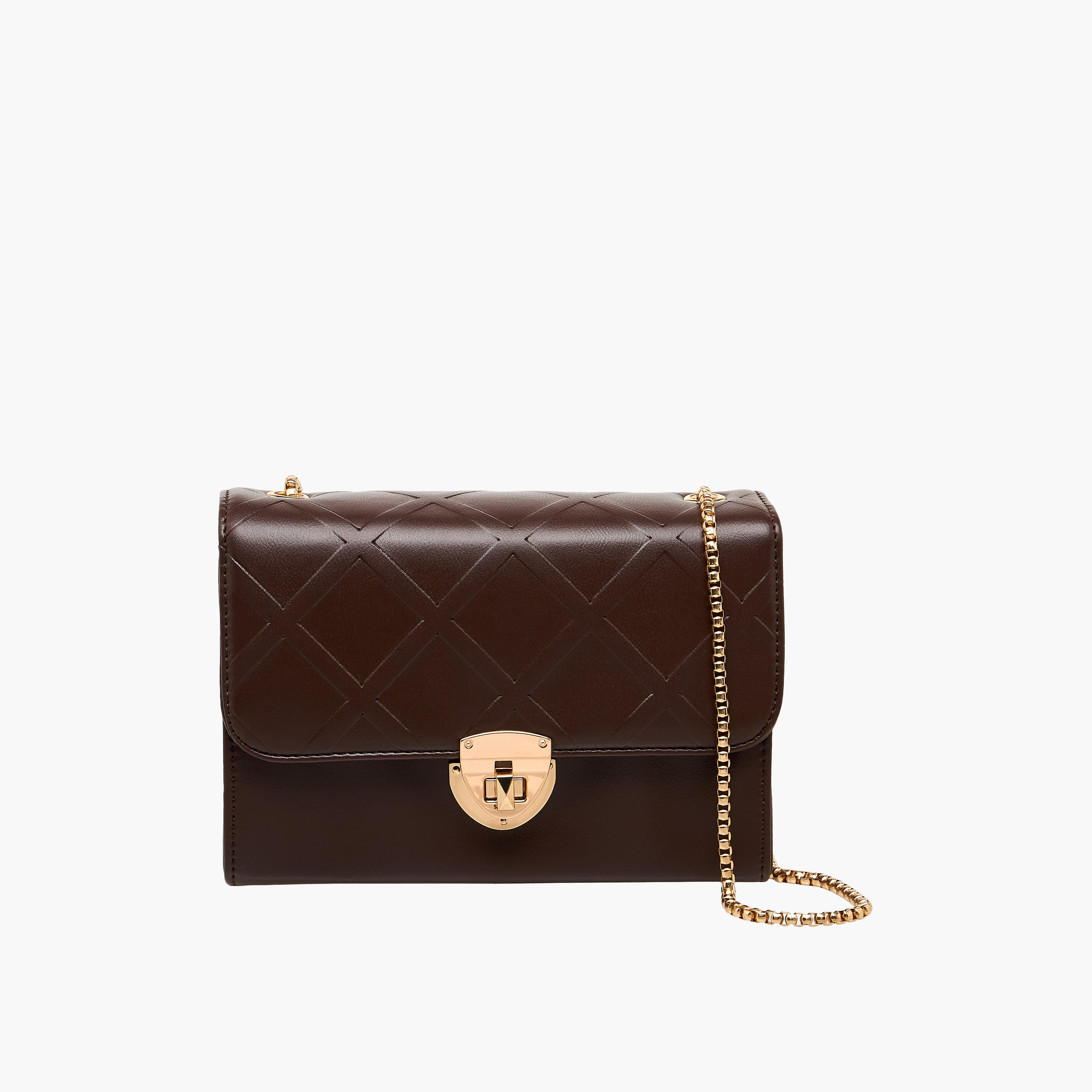 شنطة بارز الملمس مع حزام سلسلة للنساء من أدور سام-women-bagsandwallets-handbags-image-1