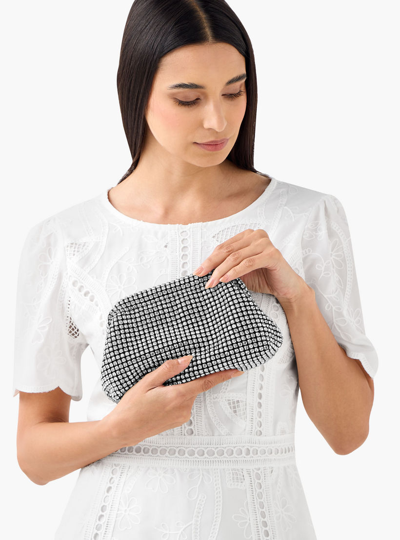 شنطة كلاتش مزينة بحزام سلسلة قابل للفصل من ساشا-women-bagsandwallets-handbags-image-2