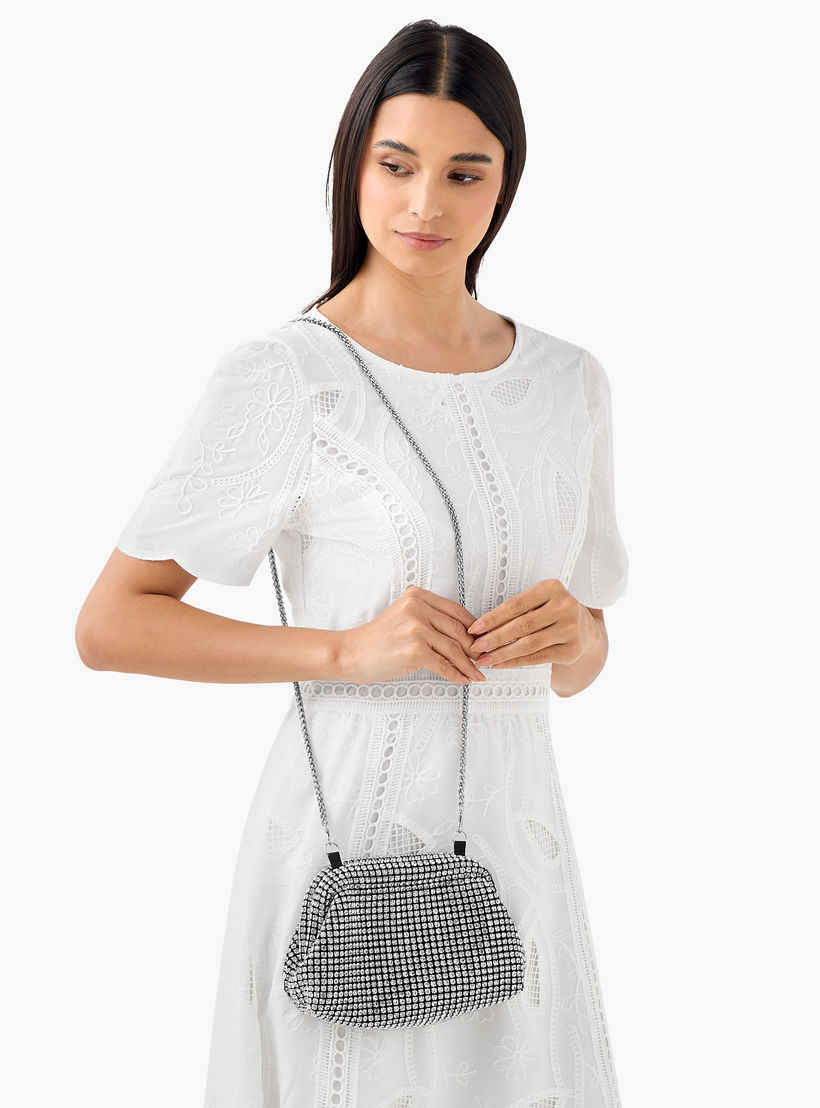 شنطة كلاتش مزينة بحزام سلسلة قابل للفصل من ساشا-women-bagsandwallets-handbags-image-8
