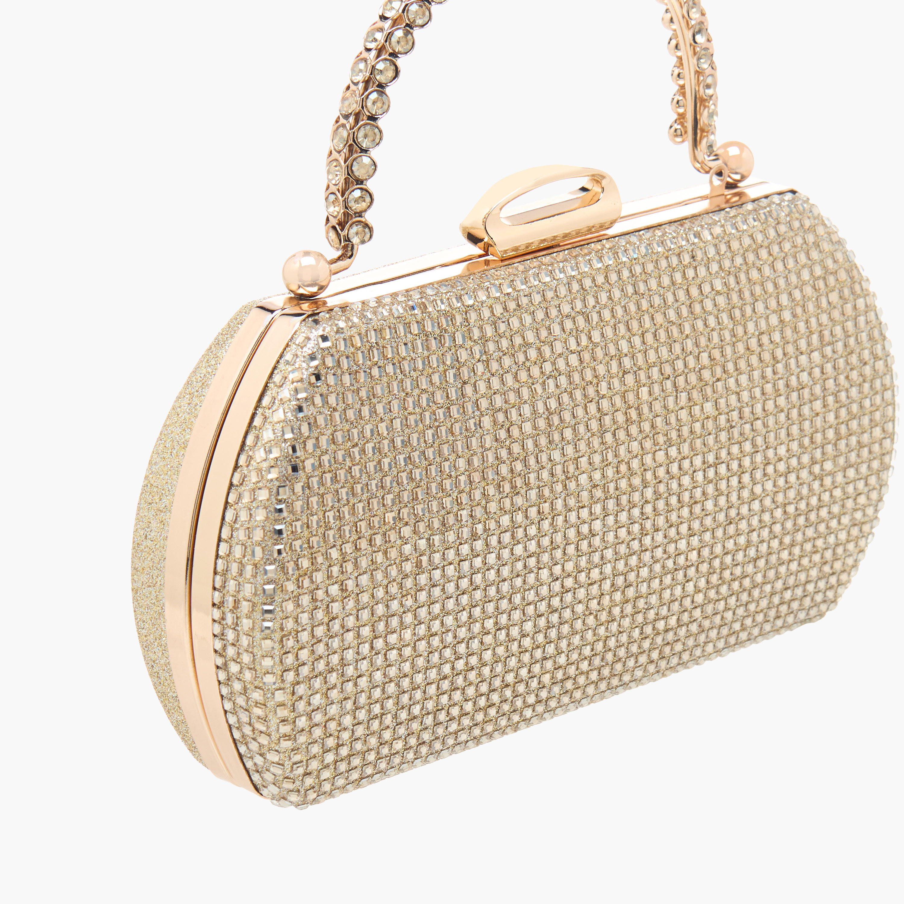 Sasha Embellished Clutch with Detachable Chain Strap-women-bagsandwallets-handbags-image-5