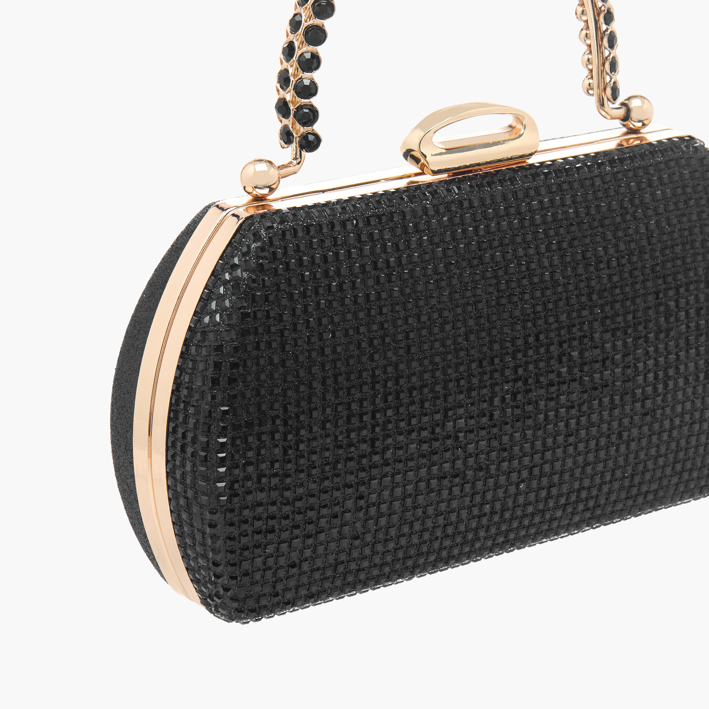 Sasha Embellished Clutch with Detachable Chain Strap-women-bagsandwallets-handbags-image-5