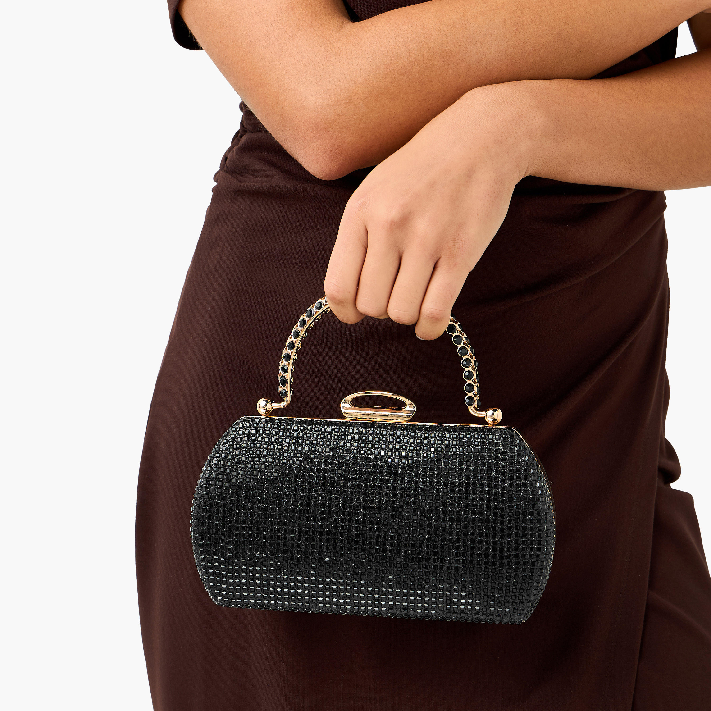 Sasha Embellished Clutch with Detachable Chain Strap-women-bagsandwallets-handbags-image-7