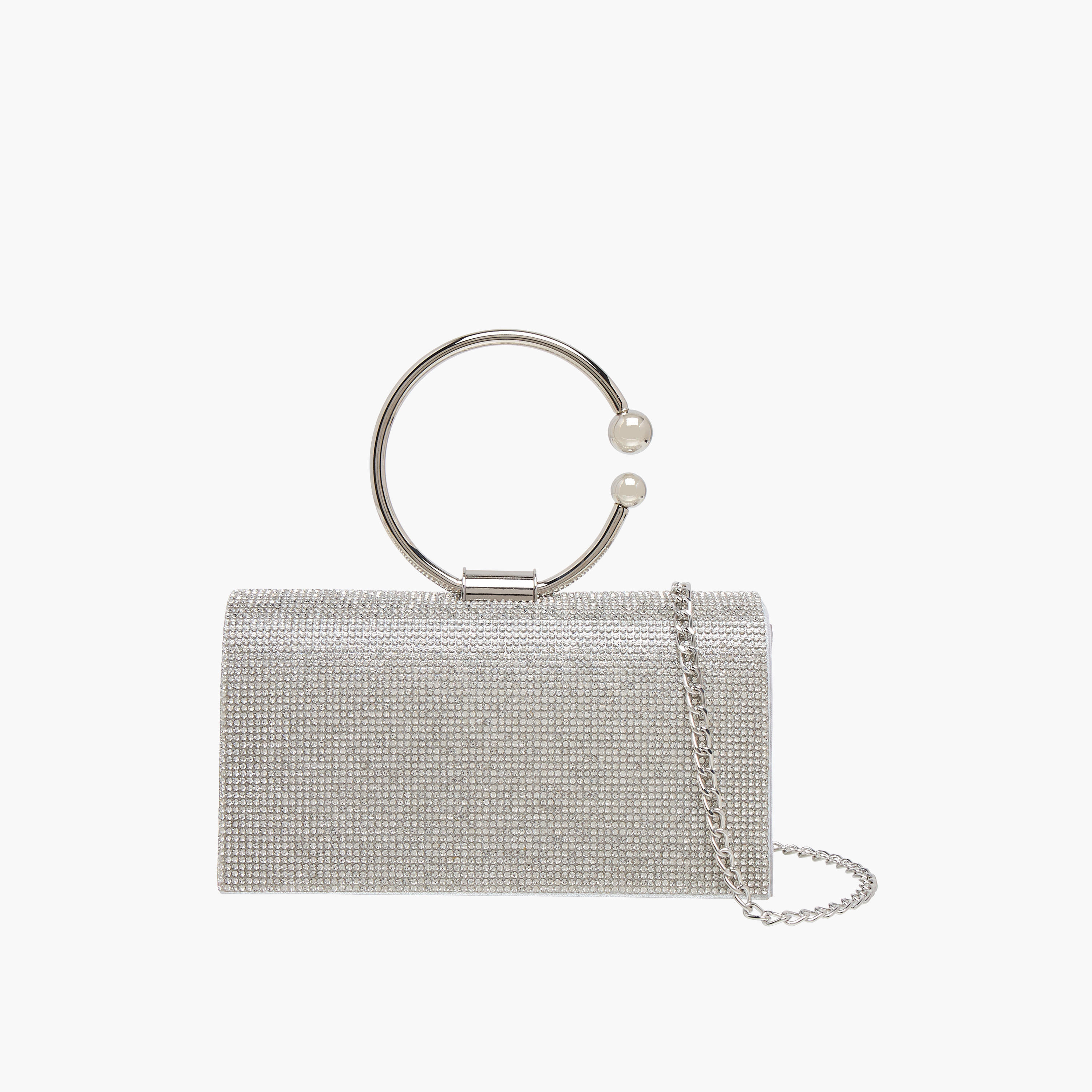 Sasha Embellished Clutch with Detachable Chain Strap-women-bagsandwallets-handbags-image-1
