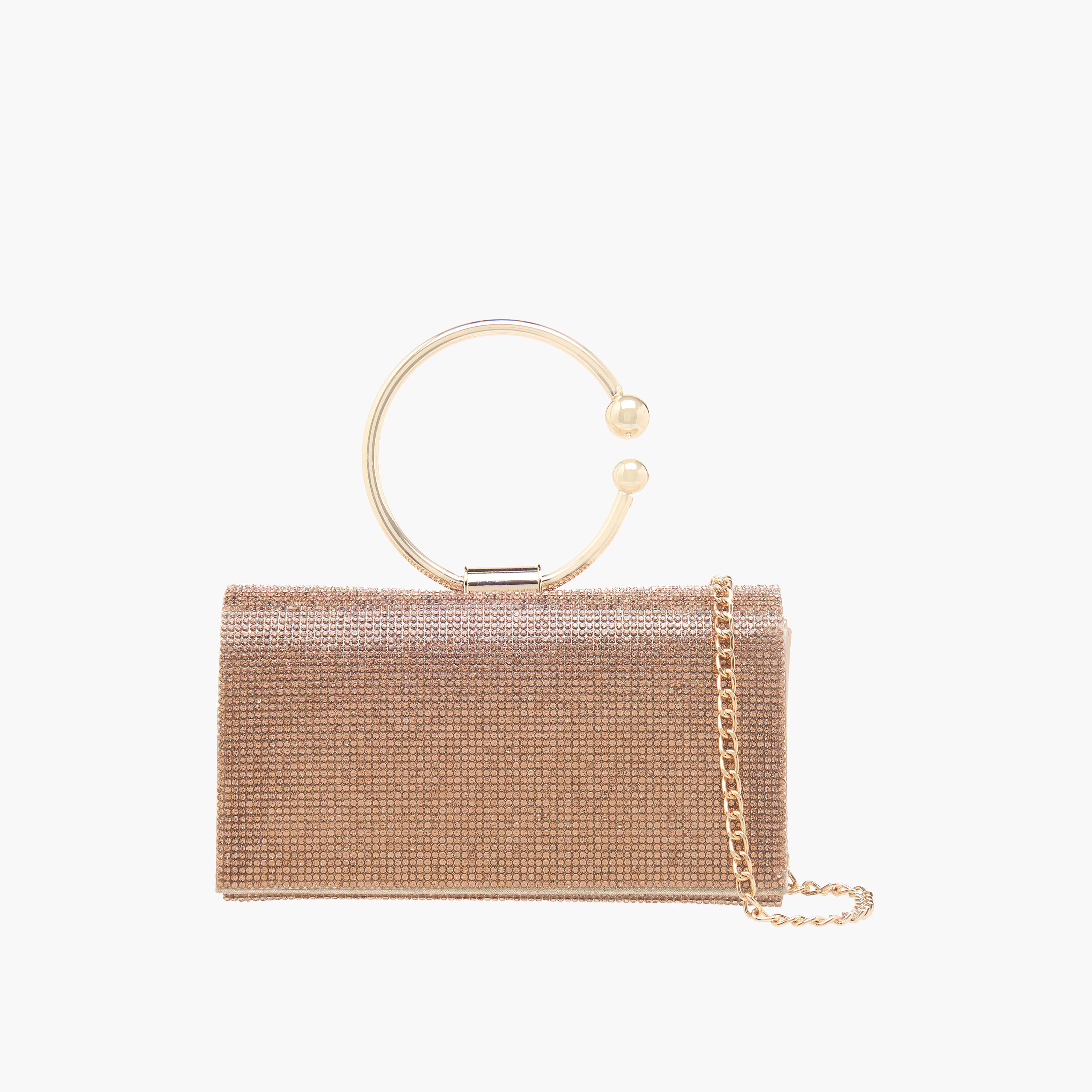 شنطة كلاتش مزينة بحزام سلسلة قابل للفصل من ساشا-women-bagsandwallets-handbags-image-1