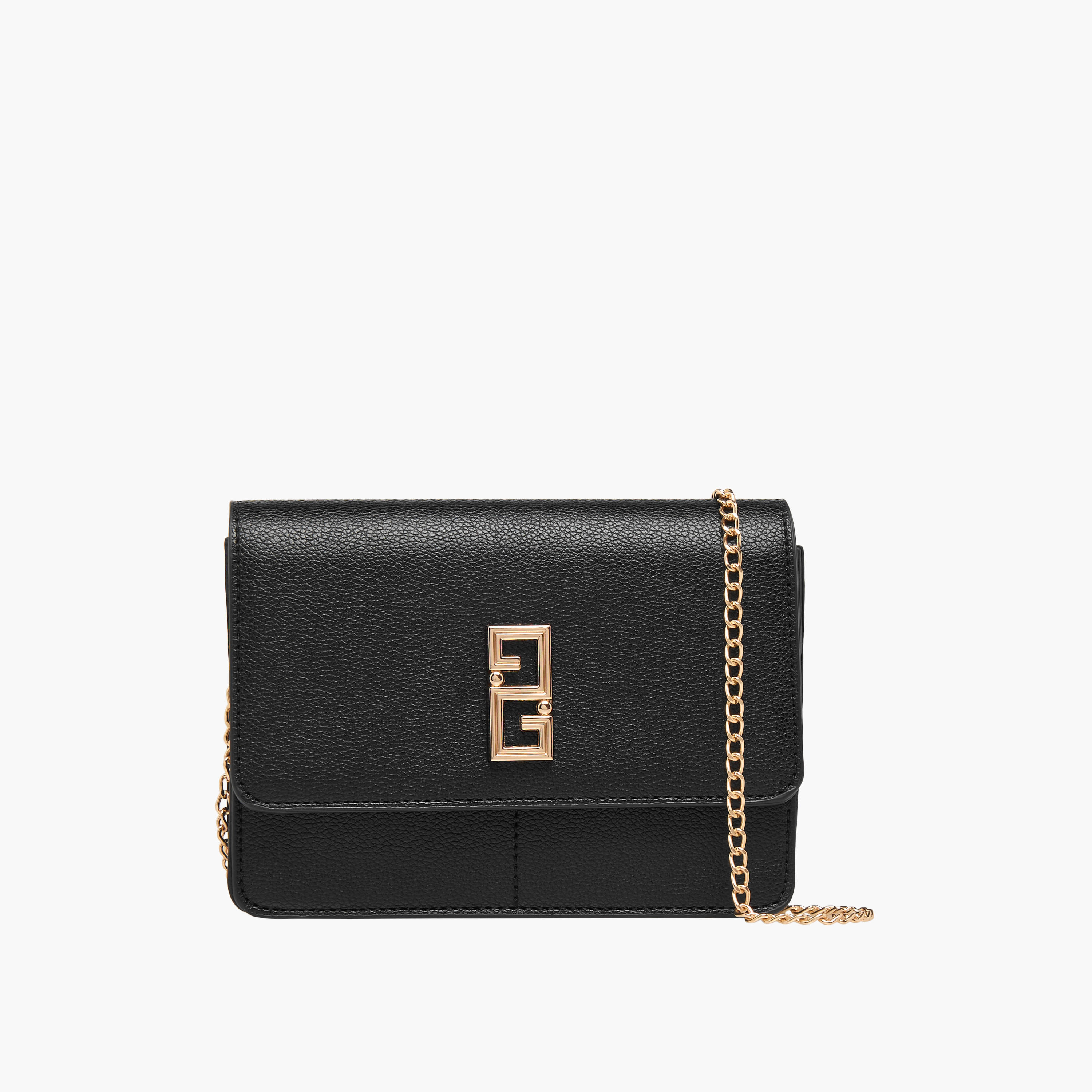 شنطة كروس بودي بزينة ميتالك مع حزام سلسلة للنساء من أدور سام-women-bagsandwallets-handbags-image-1